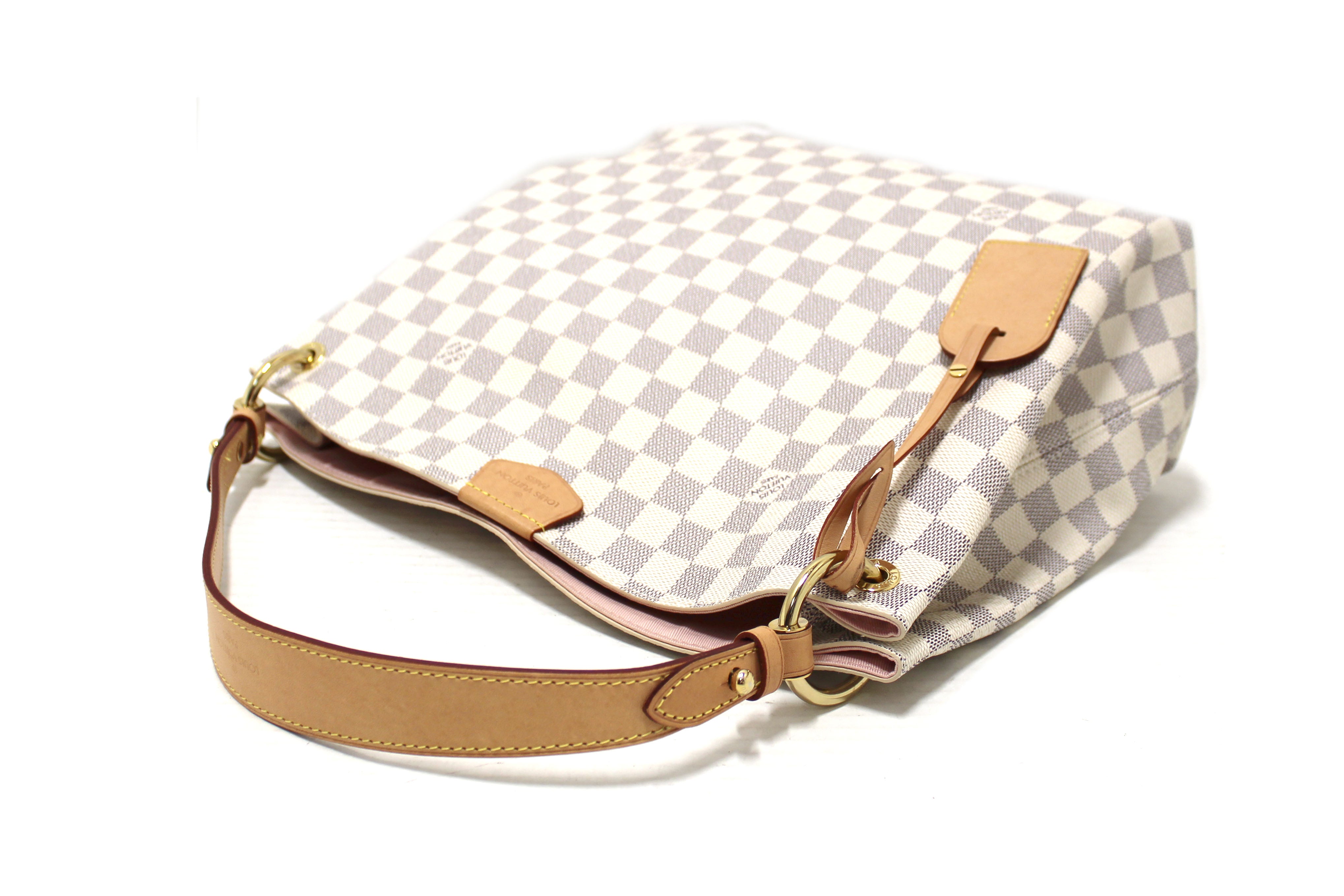 Authentic Louis Vuitton Damier Azur Graceful PM Hobo Shoulder Bag