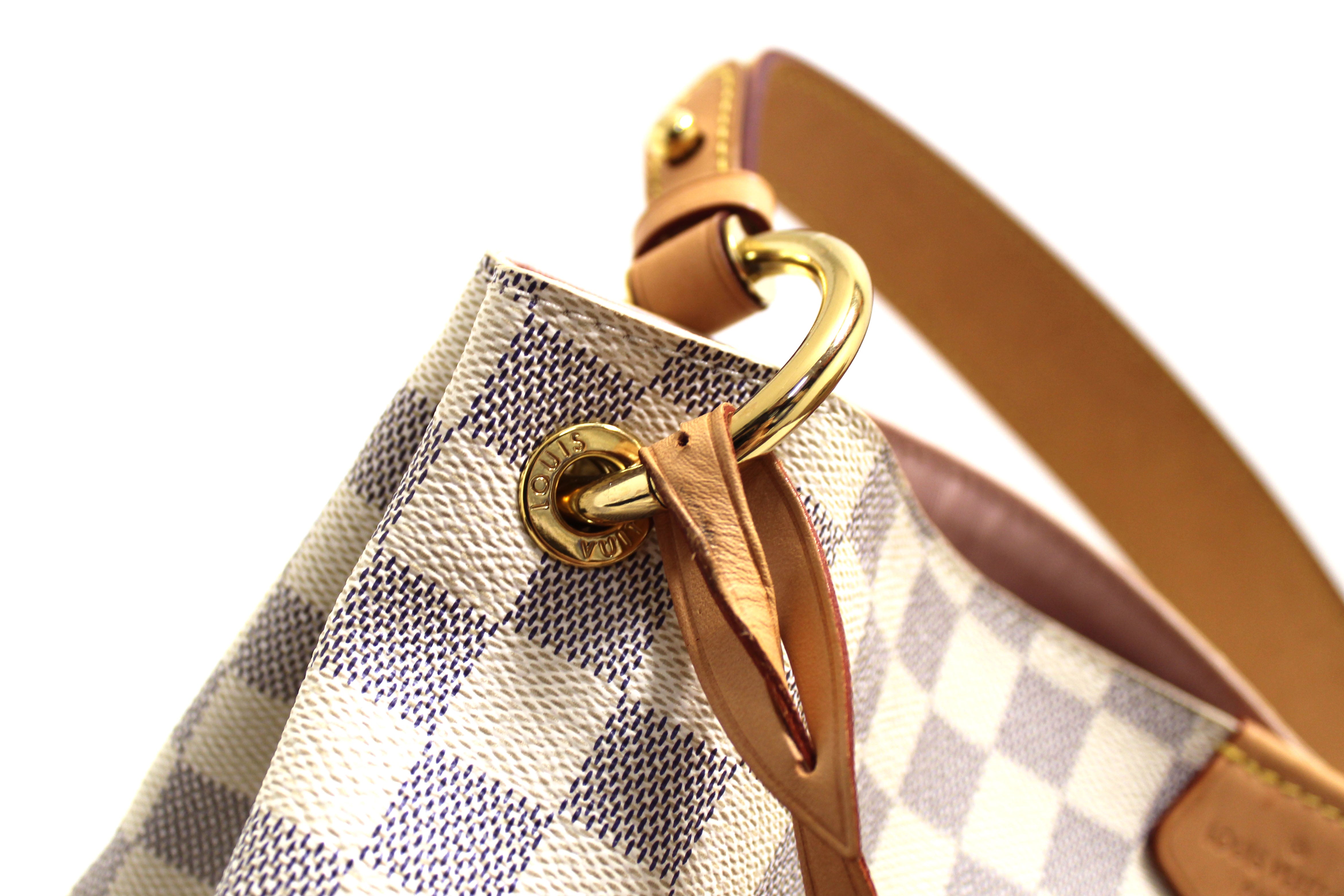 Authentic Louis Vuitton Damier Azur Graceful PM Hobo Shoulder Bag