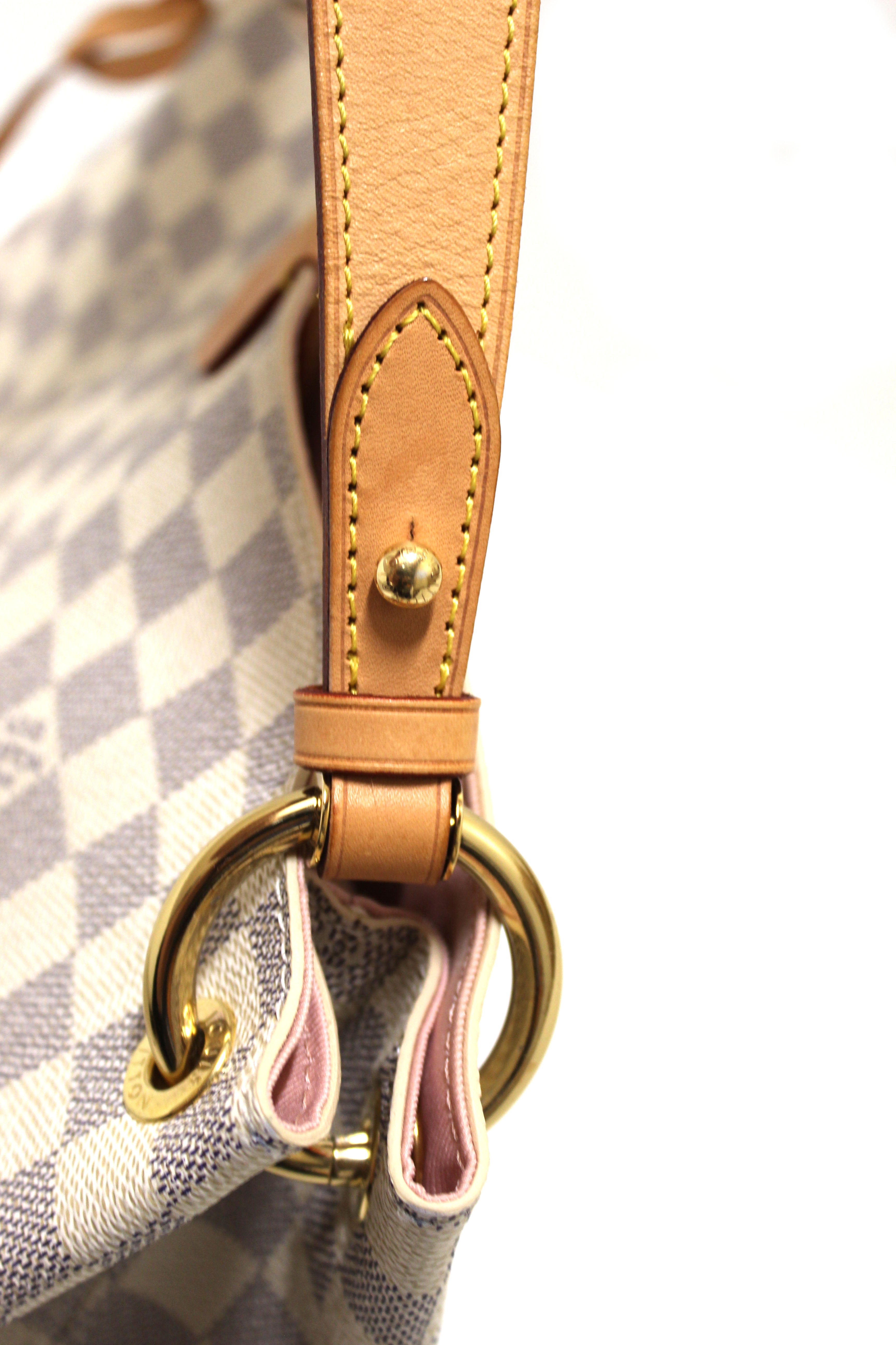 Authentic Louis Vuitton Damier Azur Graceful PM Hobo Shoulder Bag