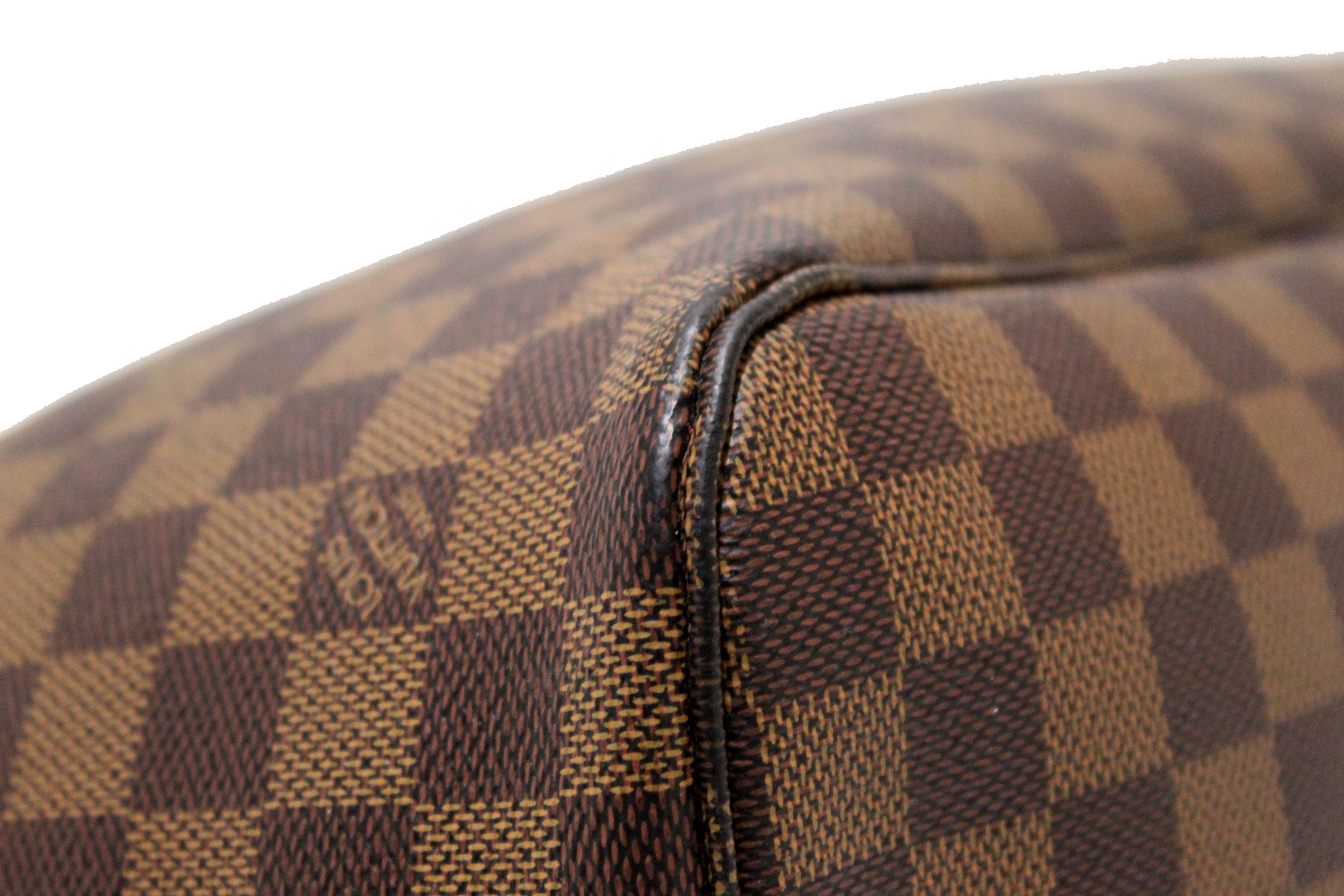 Authentic Louis Vuitton Damier Ebene Neverfull MM Shoulder Bag