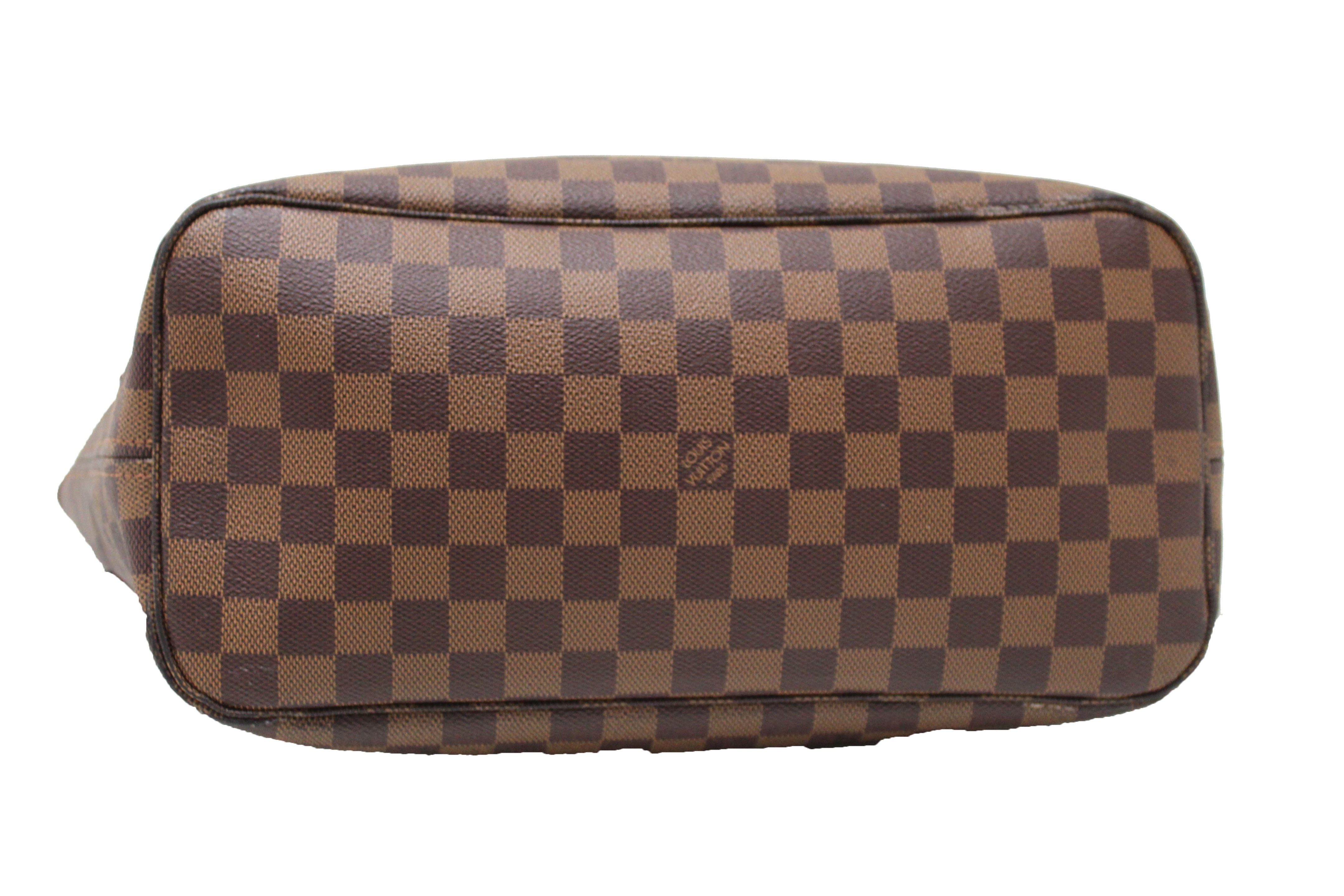 Authentic Louis Vuitton Damier Ebene Neverfull MM Shoulder Bag