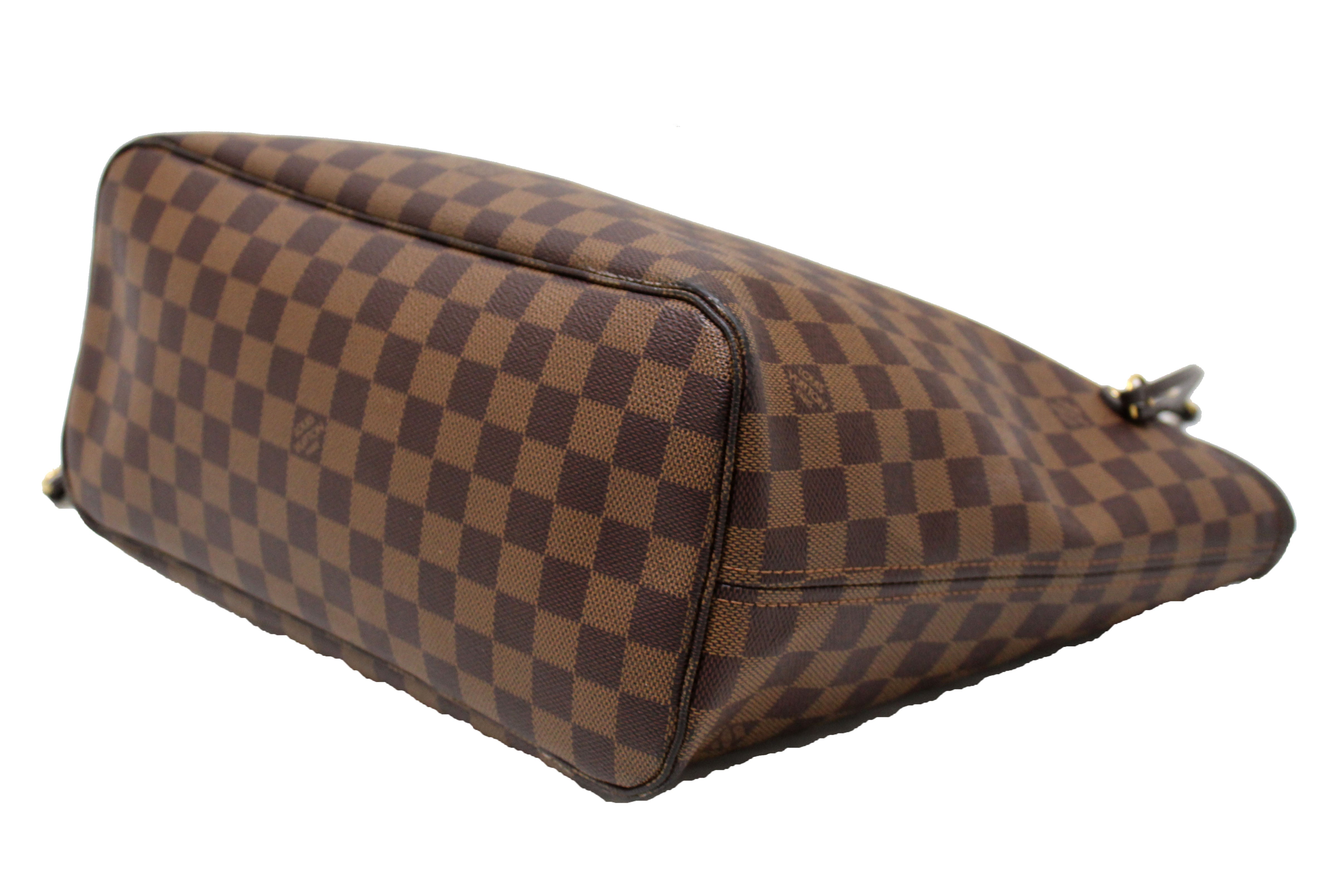 Authentic Louis Vuitton Damier Ebene Neverfull MM Shoulder Bag