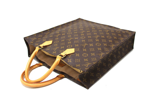 Authentic Louis Vuitton Classic Monogram Sac Plat Handbag