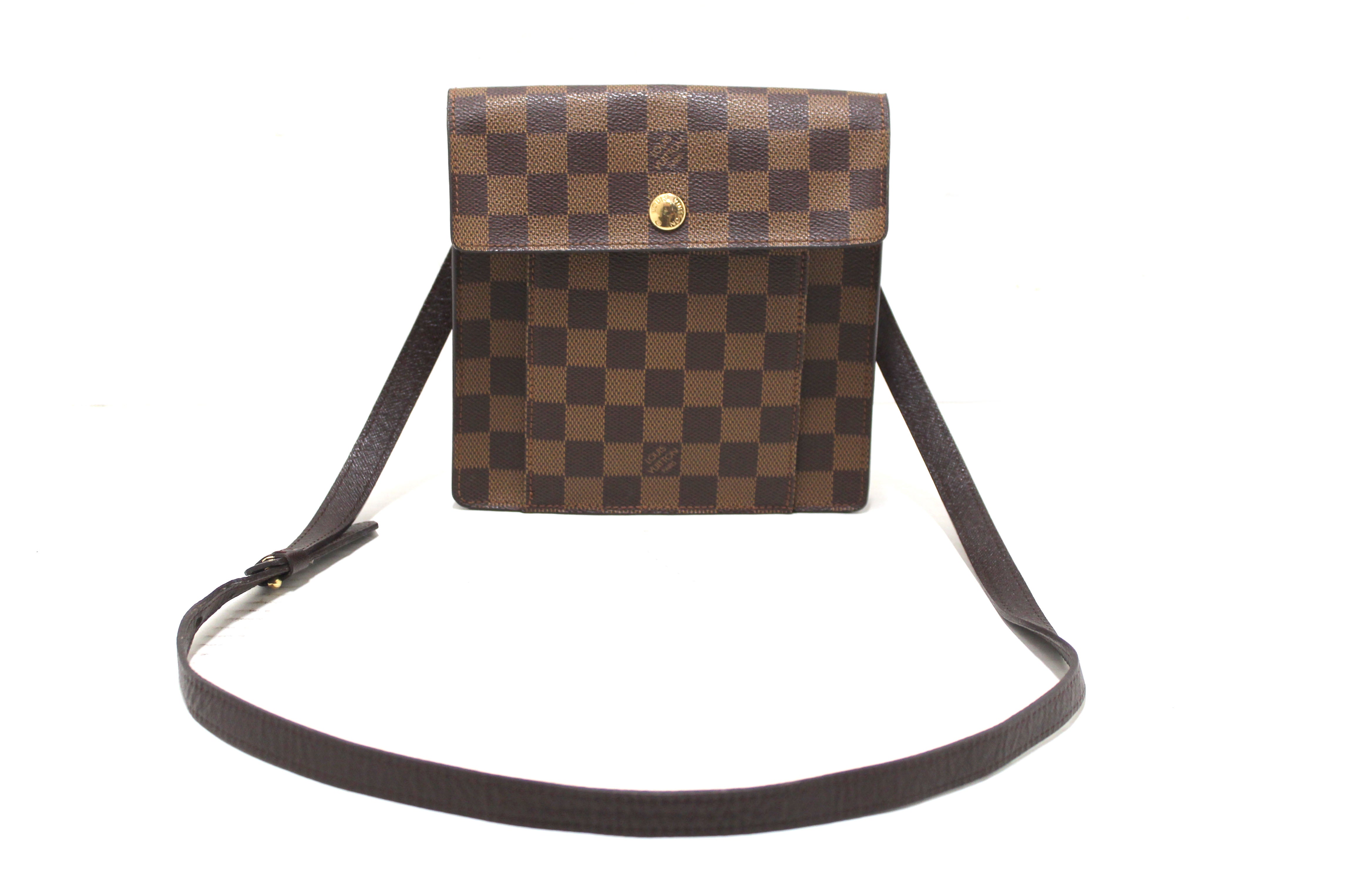 Authentic Louis Vuitton Damier Ebene Pimlico Messenger Bag