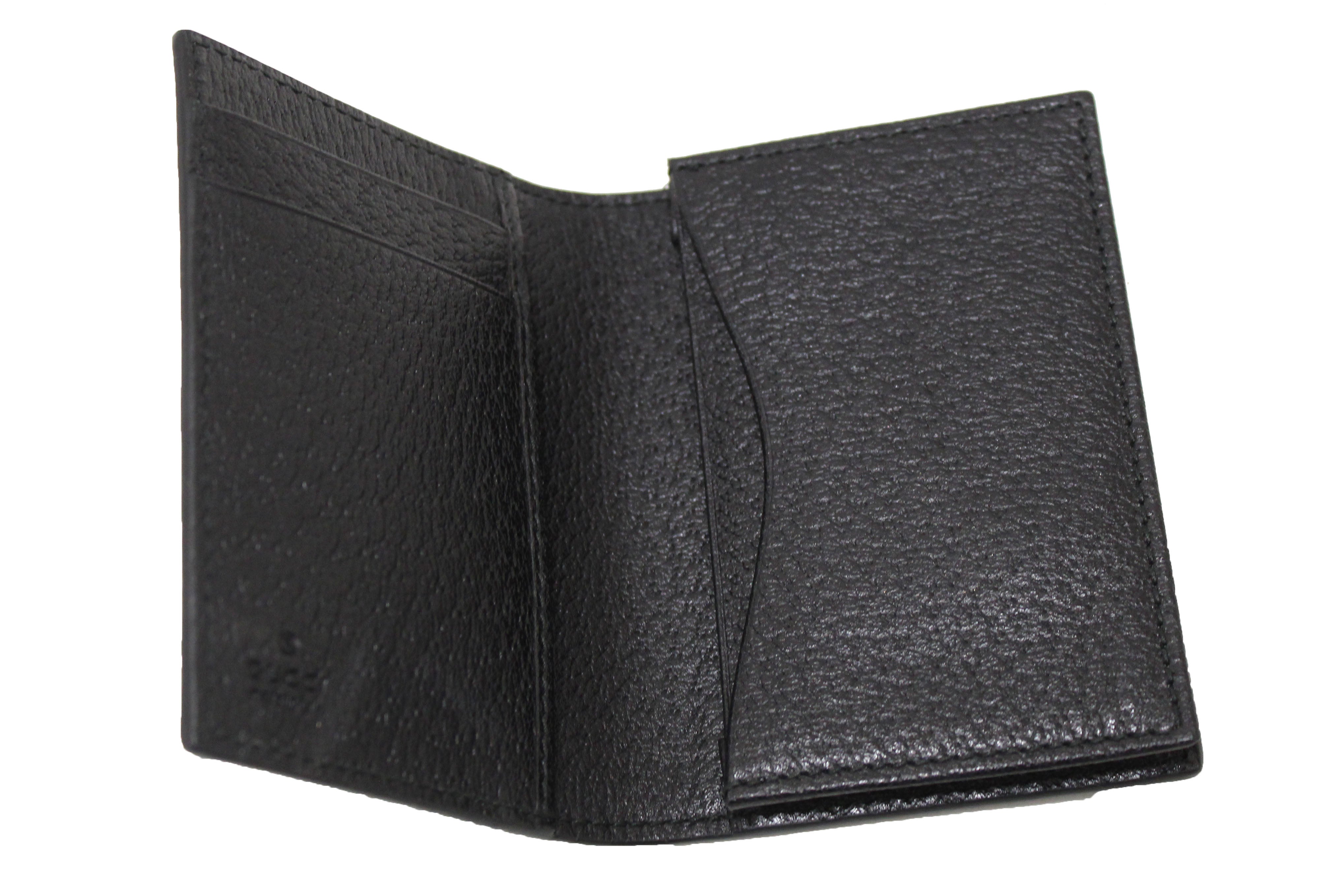 NEW Authentic Gucci GG Marmont Black Leather Card Case
