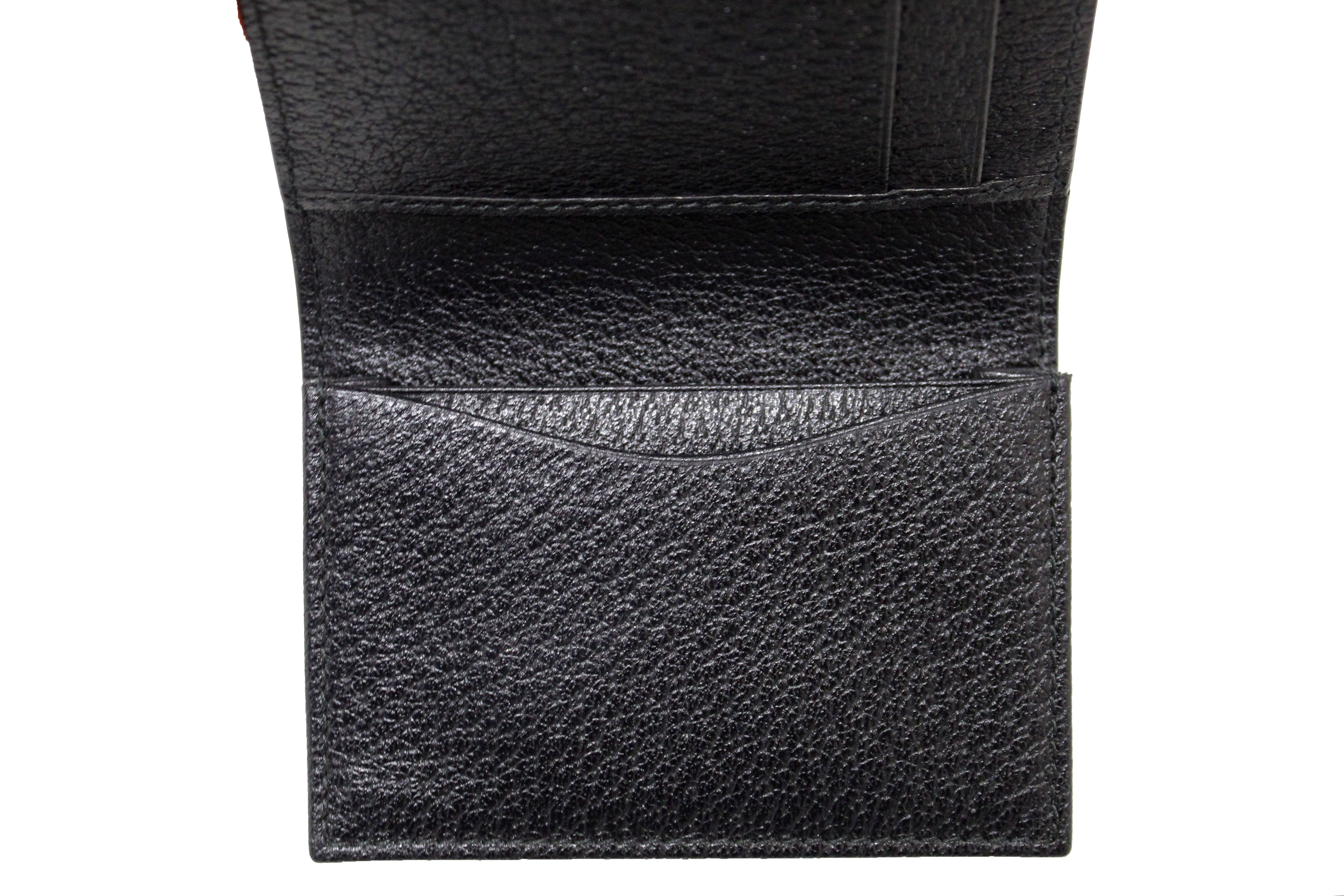 NEW Authentic Gucci GG Marmont Black Leather Card Case