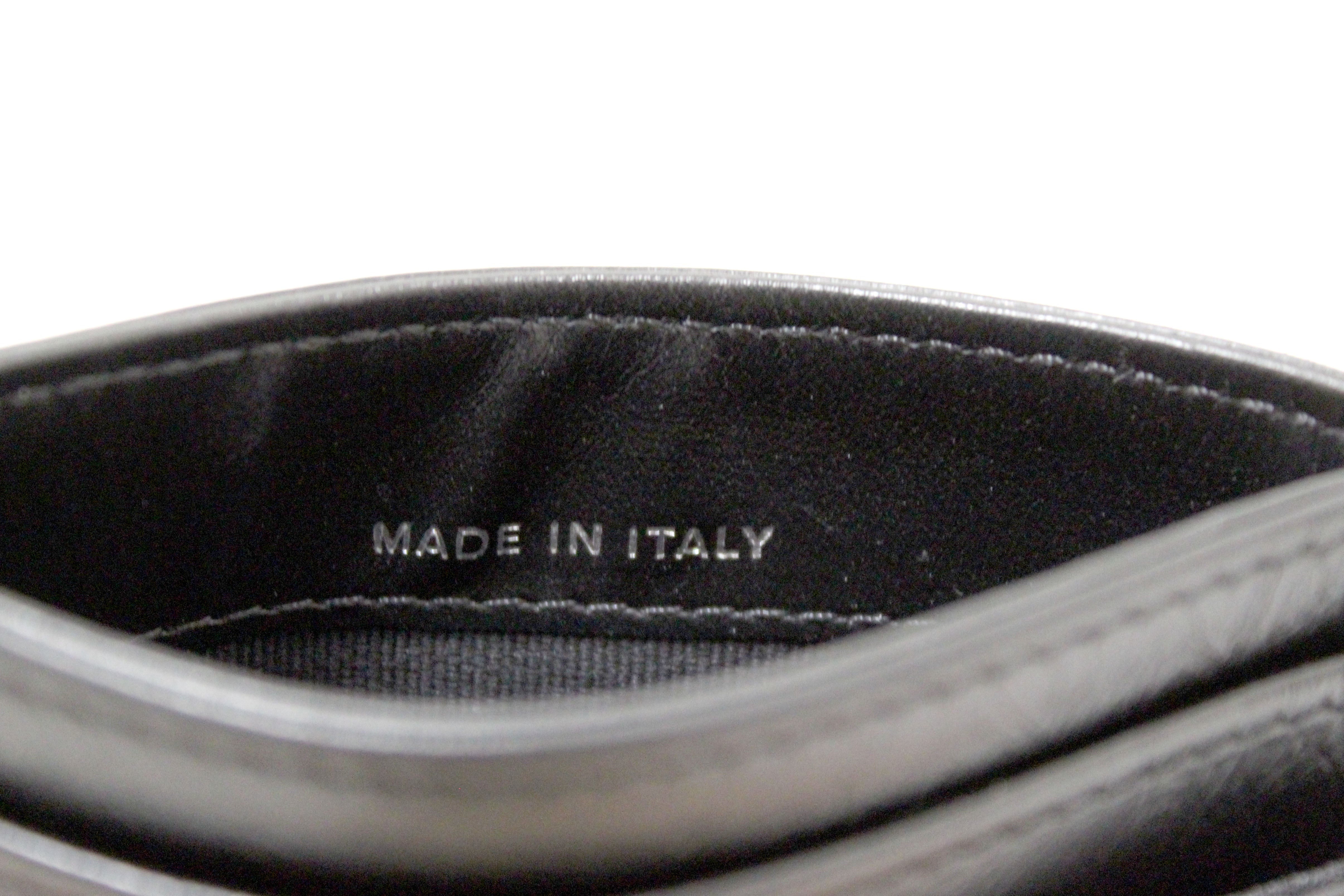 Authentic Chanel Black Calfskin Quilted Reissue Card Holder