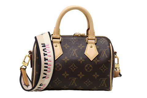 Authentic Louis Vuitton Classic Monogram Speedy 20 Bandoulière Bag