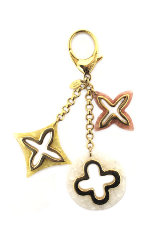 Authentic Louis Vuitton Resin Strass Glam Flower Bag Charm