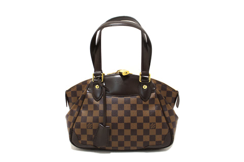 Authentic Louis Vuitton Damier Ebene Verona PM Handbag