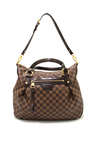 Authentic Louis Vuitton Damier Ebene Evora MM Tote Bag