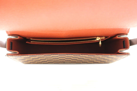 Authentic Louis Vuitton Damier Ebene Tribeca Long Shoulder Bag