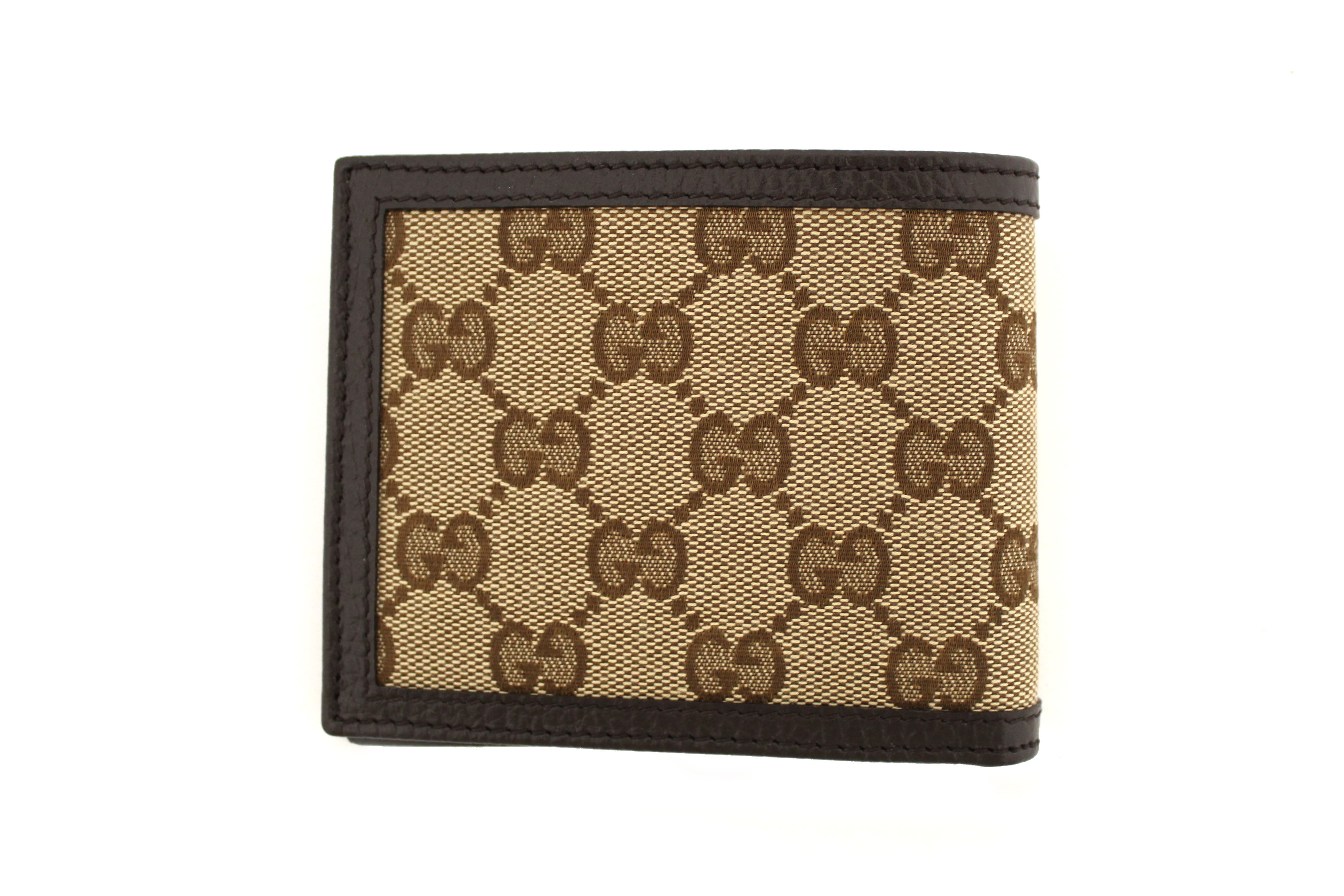 NEW Authentic Gucci Brown GG Signature Men's Wallet