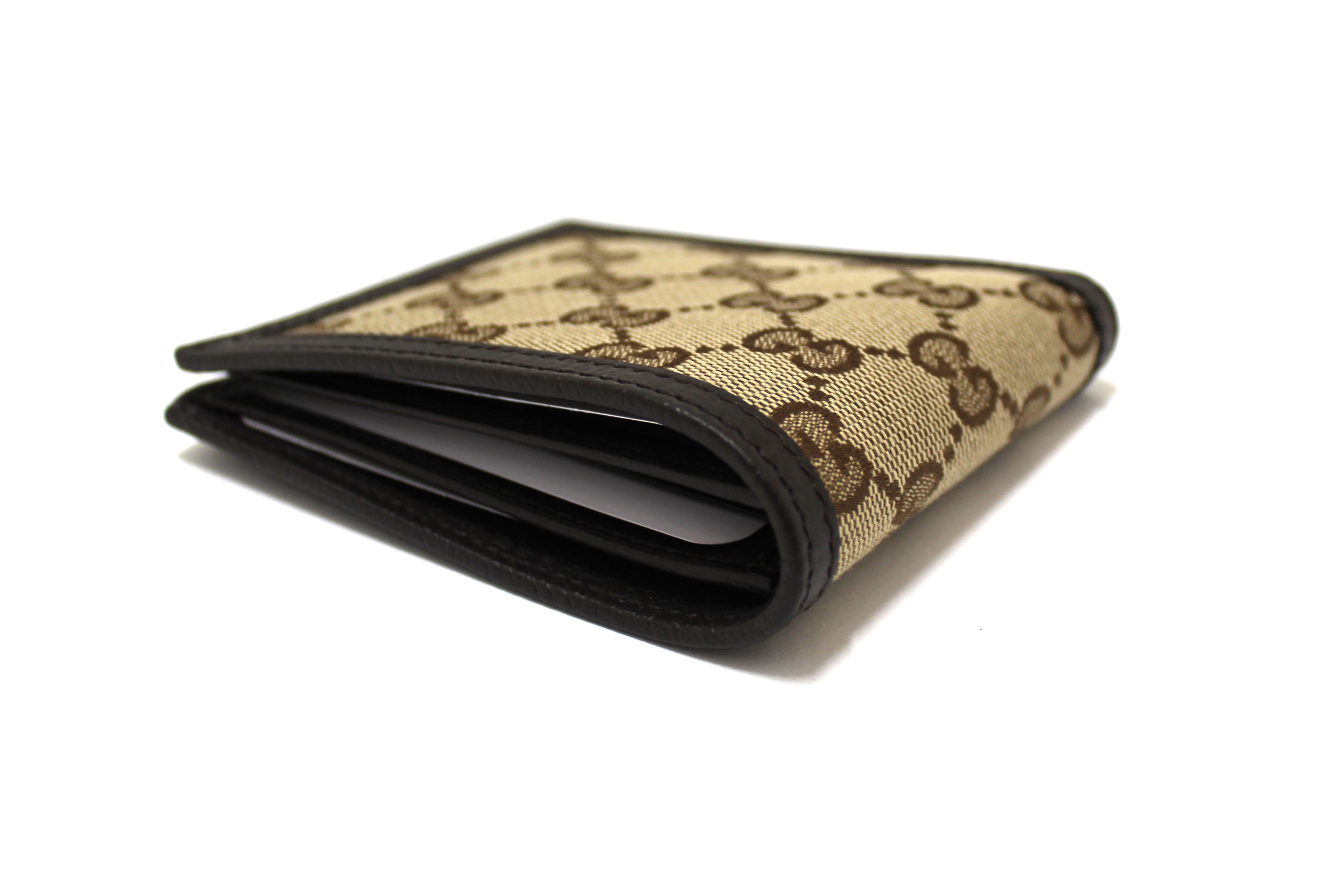 NEW Authentic Gucci Brown GG Signature Men's Wallet