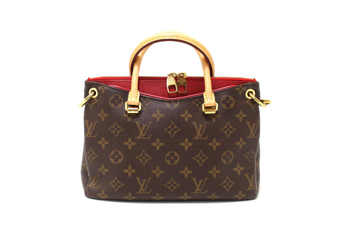 Authentic Louis Vuitton Monogram Red Pallas BB Hand/Crossbody Bag