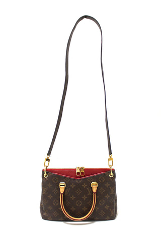 Authentic Louis Vuitton Monogram Red Pallas BB Hand/Crossbody Bag