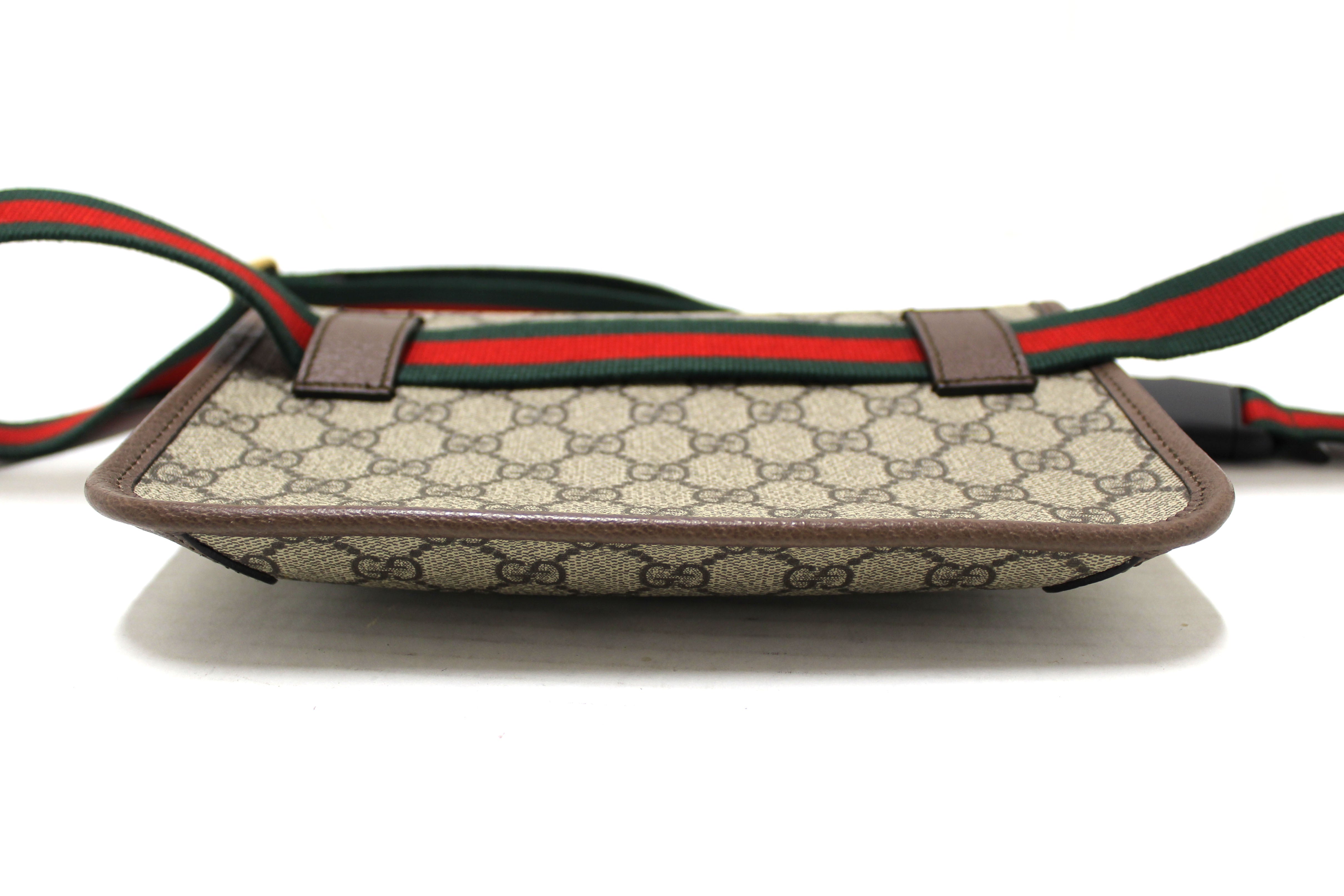 Authentic Gucci Brown GG Supreme Neo Vintage Belt Bag