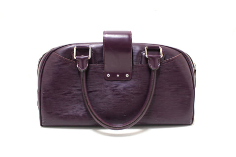Authentic Louis Vuitton Purple Epi Leather Montaigne GM Bowling Handbag Bag