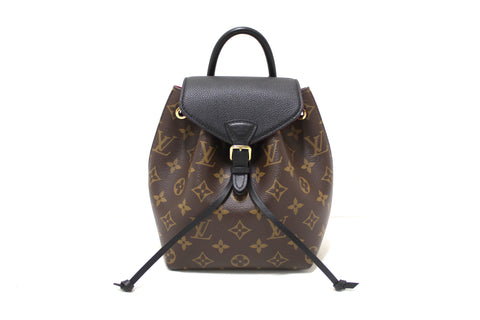 Authentic Louis Vuitton Classic Monogram Canvas Montsouris BB Backpack Bag