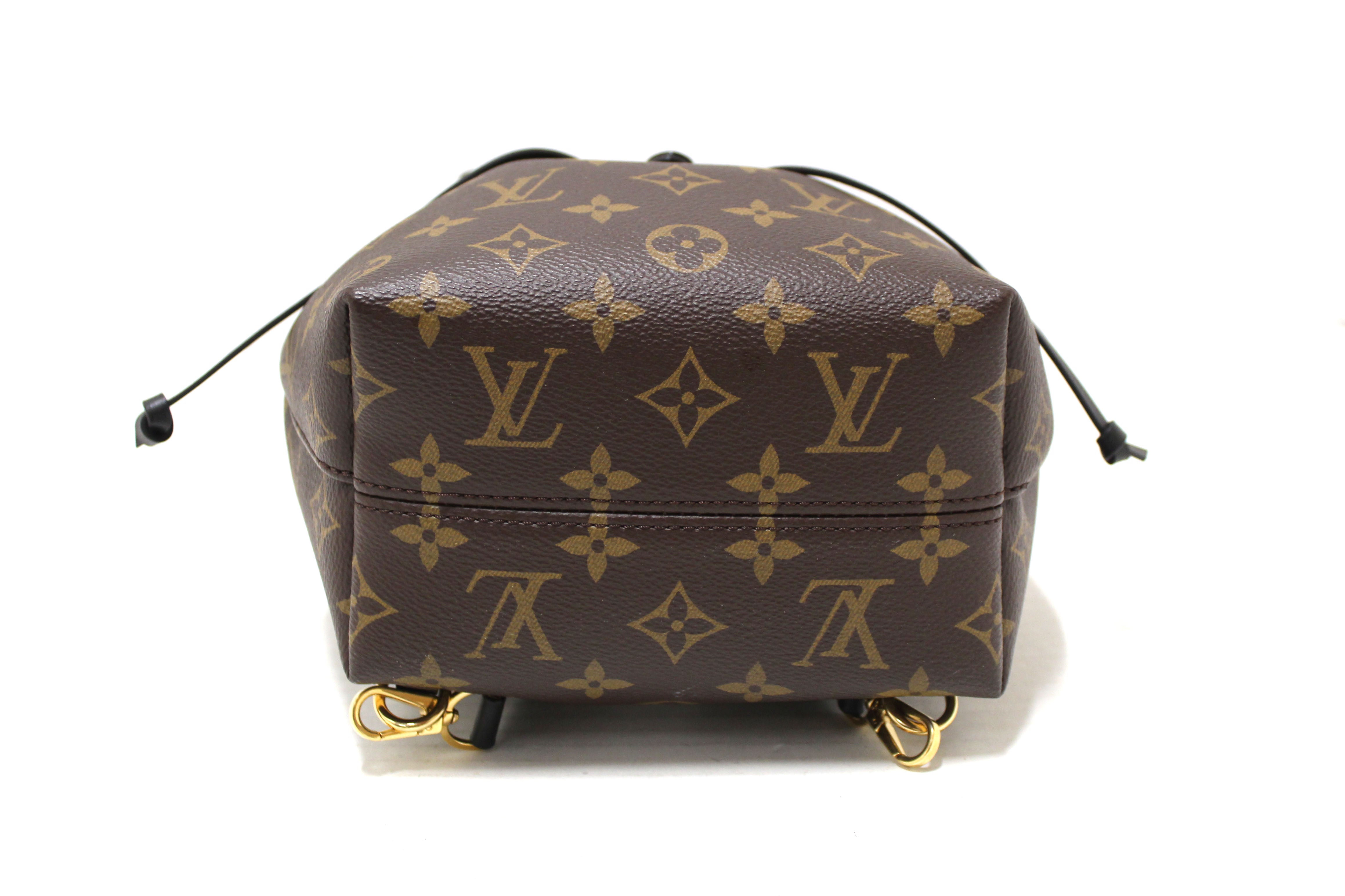 Authentic Louis Vuitton Classic Monogram Canvas Montsouris BB Backpack Bag