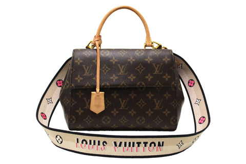 Authentic Louis Vuitton Classic Monogram Cluny BB Handbag