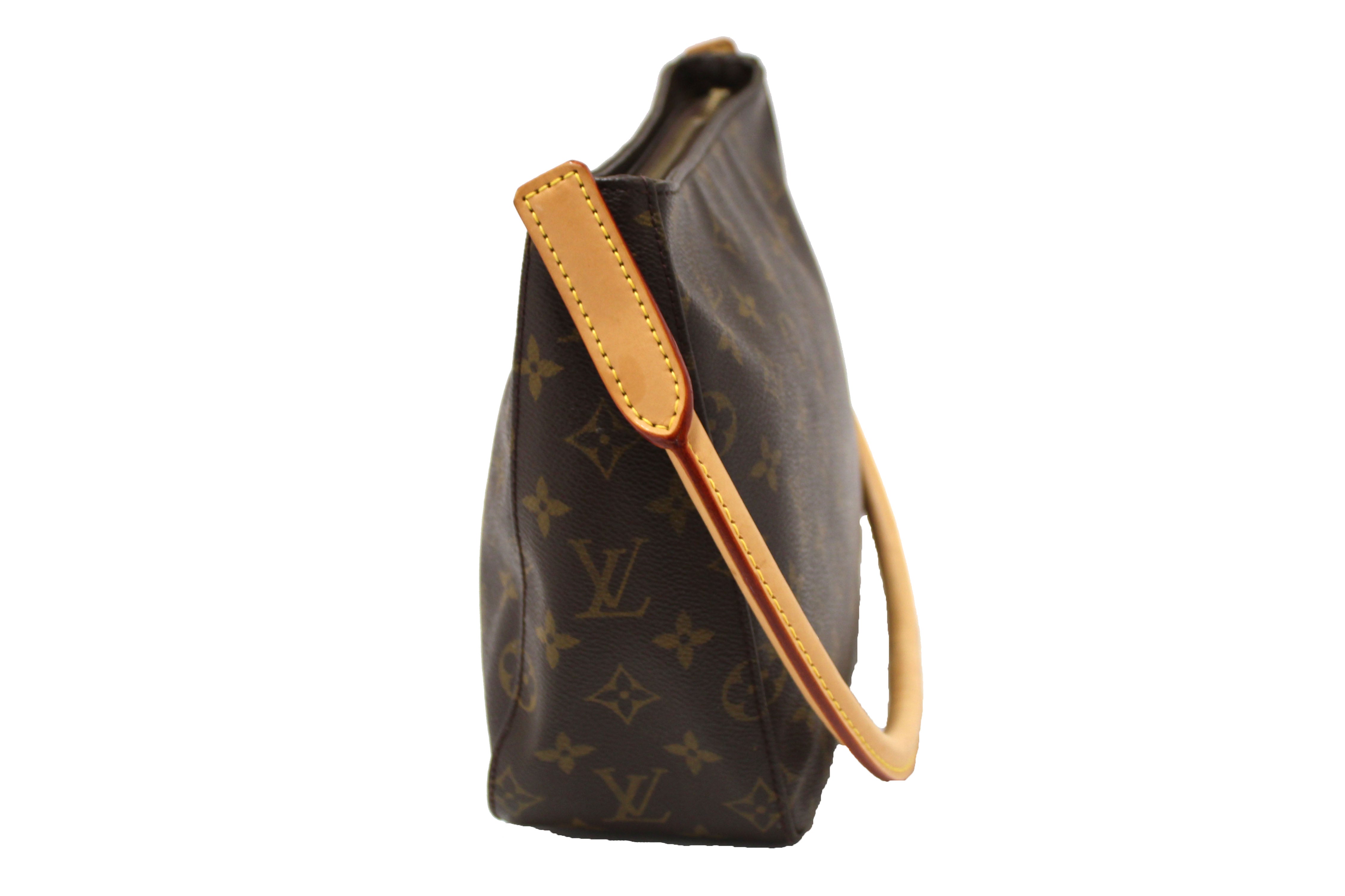 Authentic Louis Vuitton Classic Monogram Canvas Looping PM Shoulder Bag