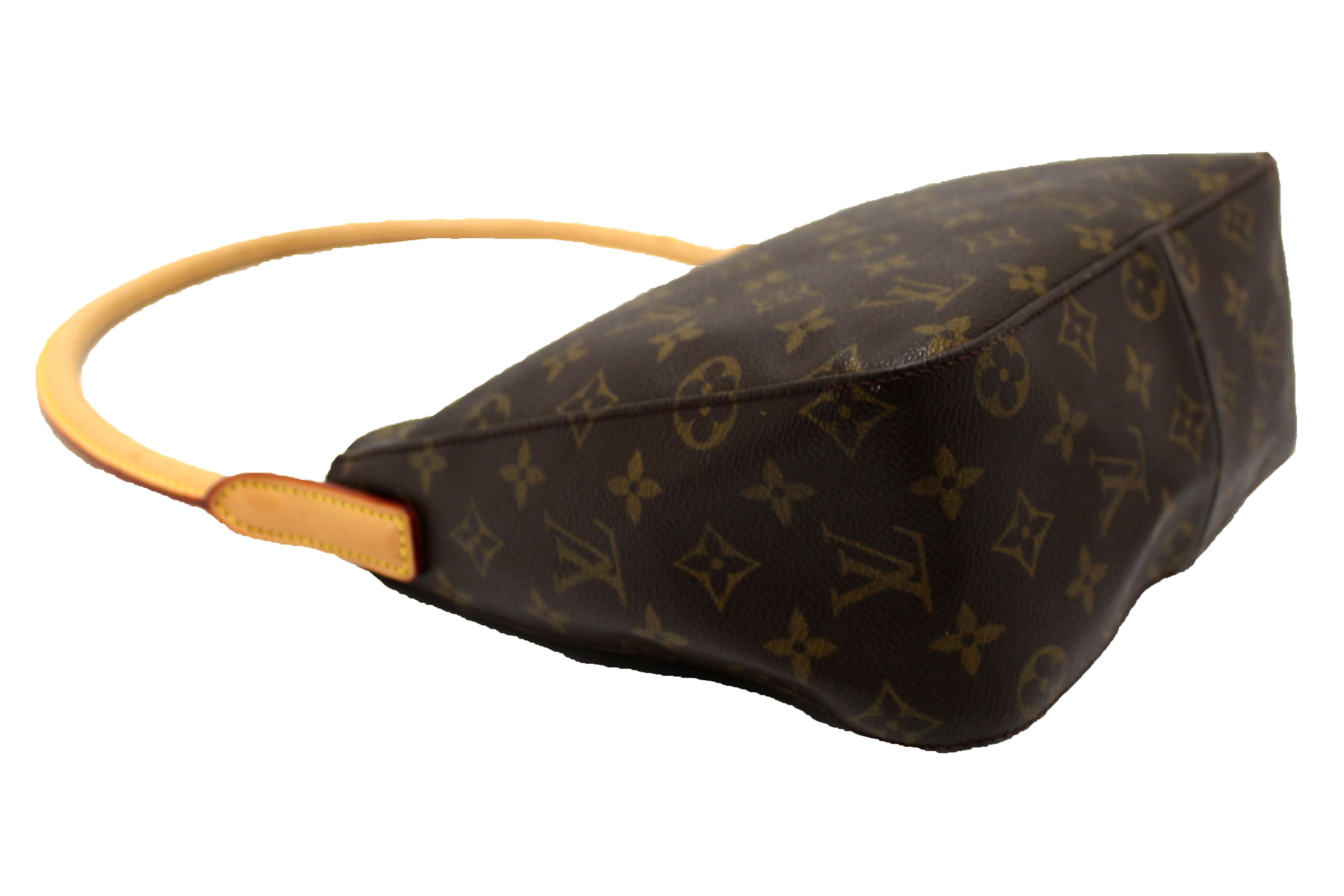Authentic Louis Vuitton Classic Monogram Canvas Looping PM Shoulder Bag