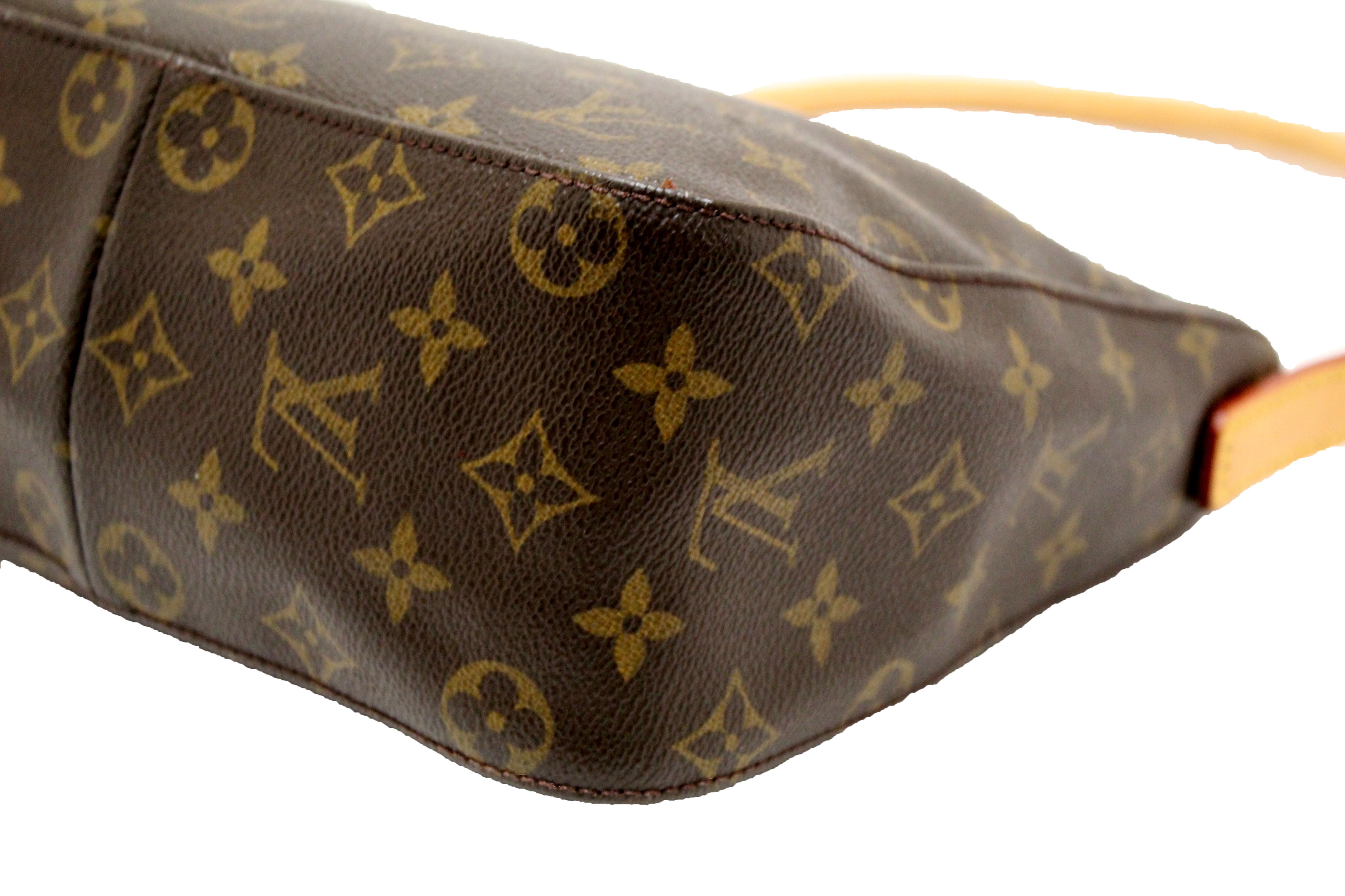 Authentic Louis Vuitton Classic Monogram Canvas Looping PM Shoulder Bag