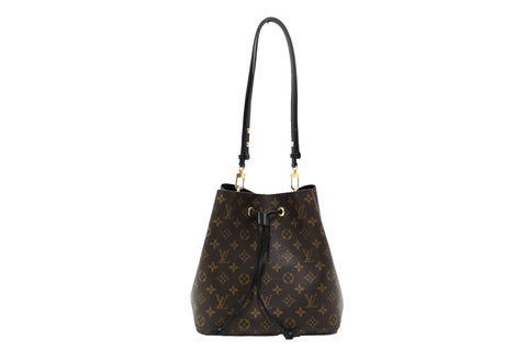 Authentic Louis Vuitton Classic Monogram Black NeoNoe Shoulder Bag