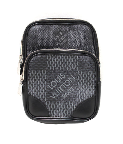 Authentic Louis Vuitton Damier Graphite 3D Amazone Sling Bag Black