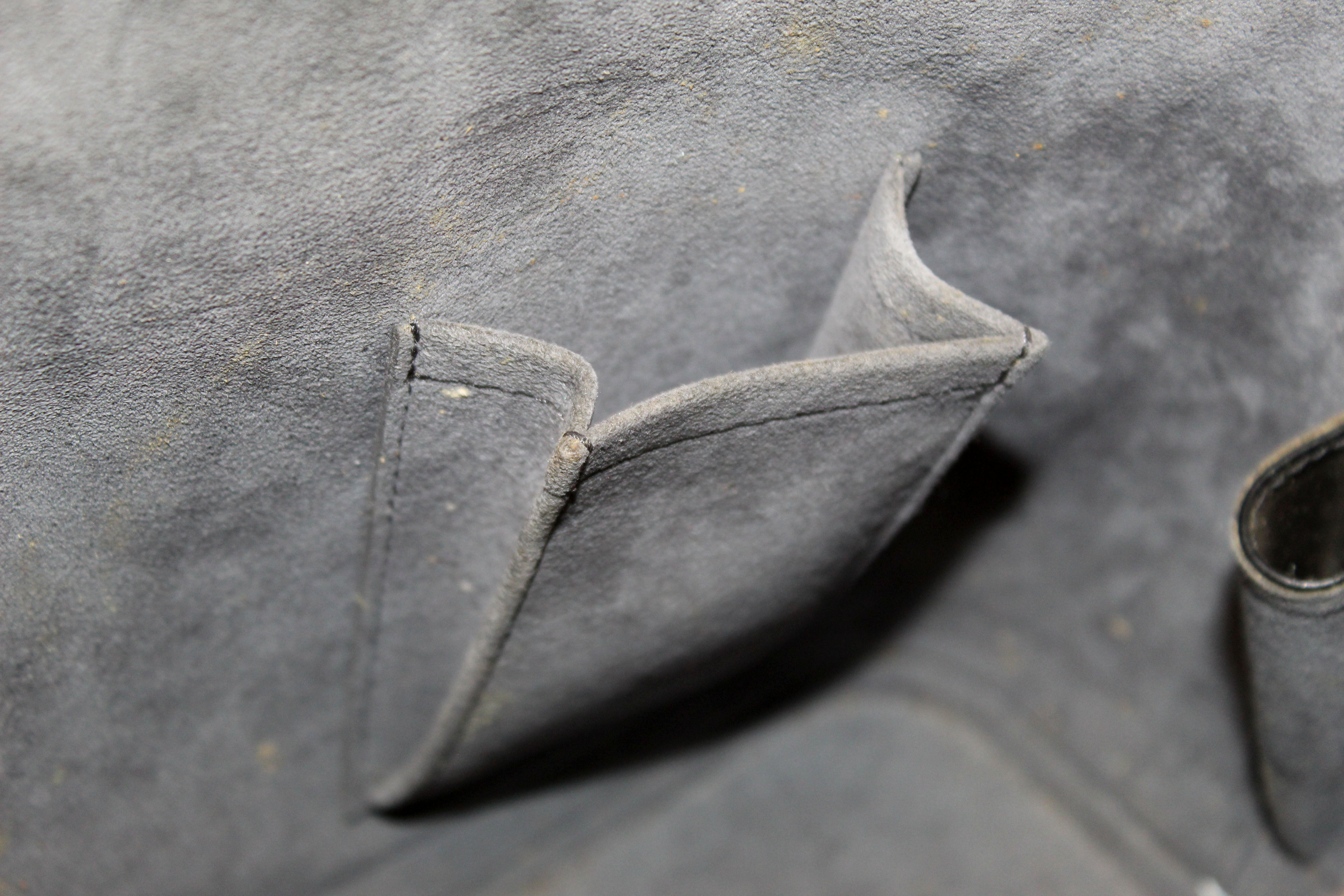 Authentic Louis Vuitton Black Epi Leather Alma PM Hand Bag