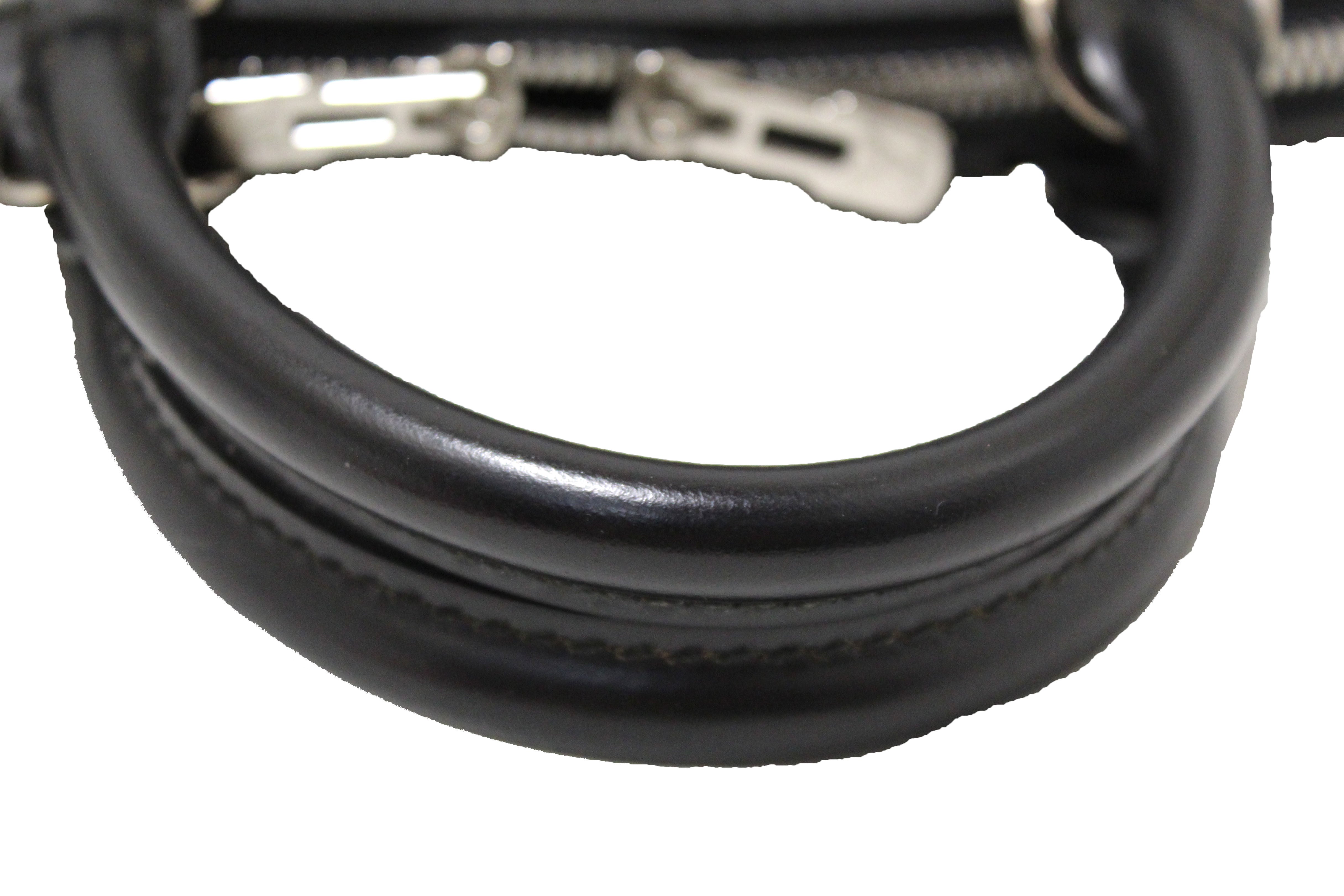 Authentic Louis Vuitton Black Epi Leather Alma PM Hand Bag