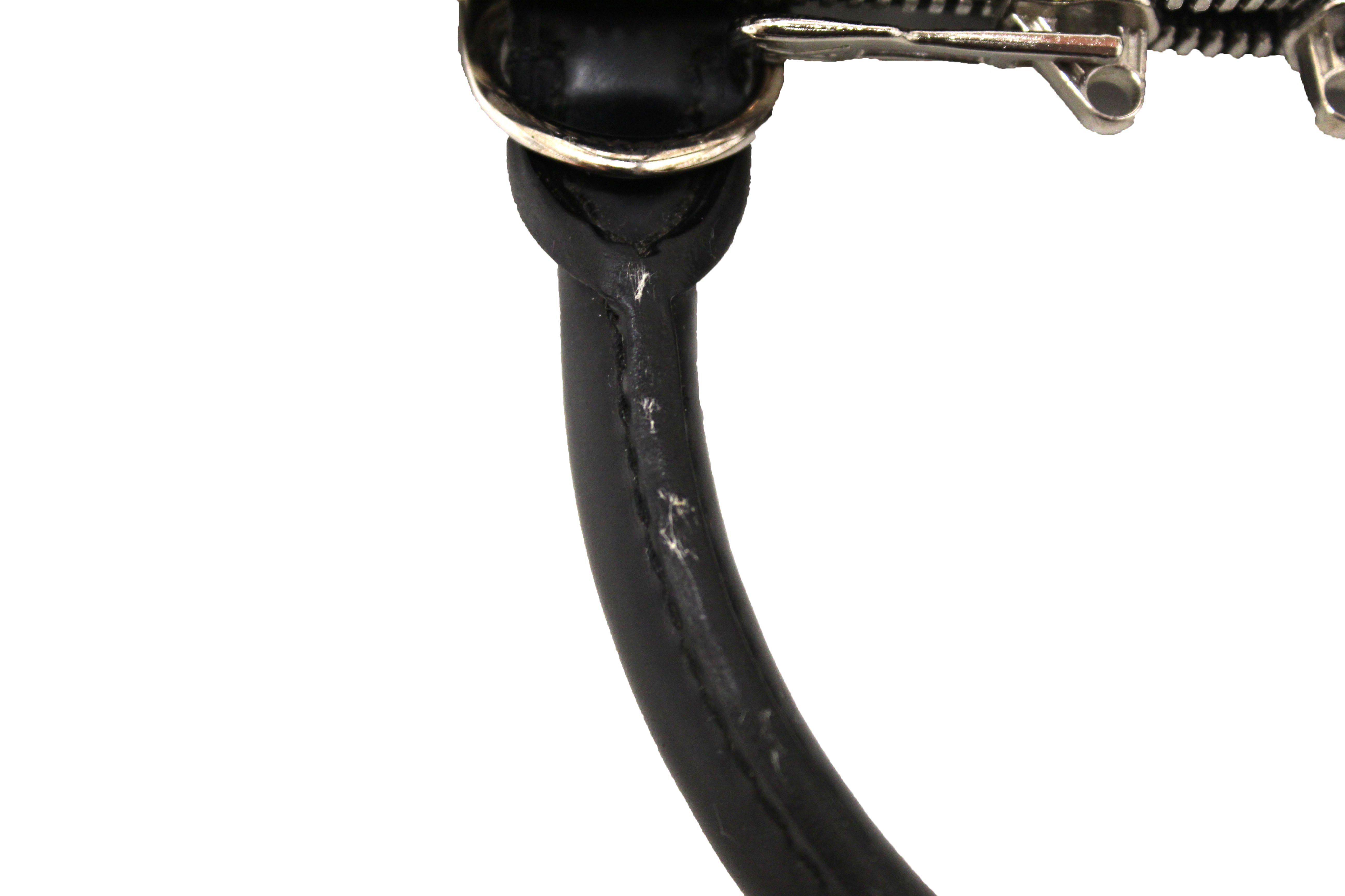 Authentic Louis Vuitton Black Epi Leather Alma PM Hand Bag