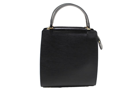 Authentic Louis Vuitton Black Epi Leather Figari PM Handbag