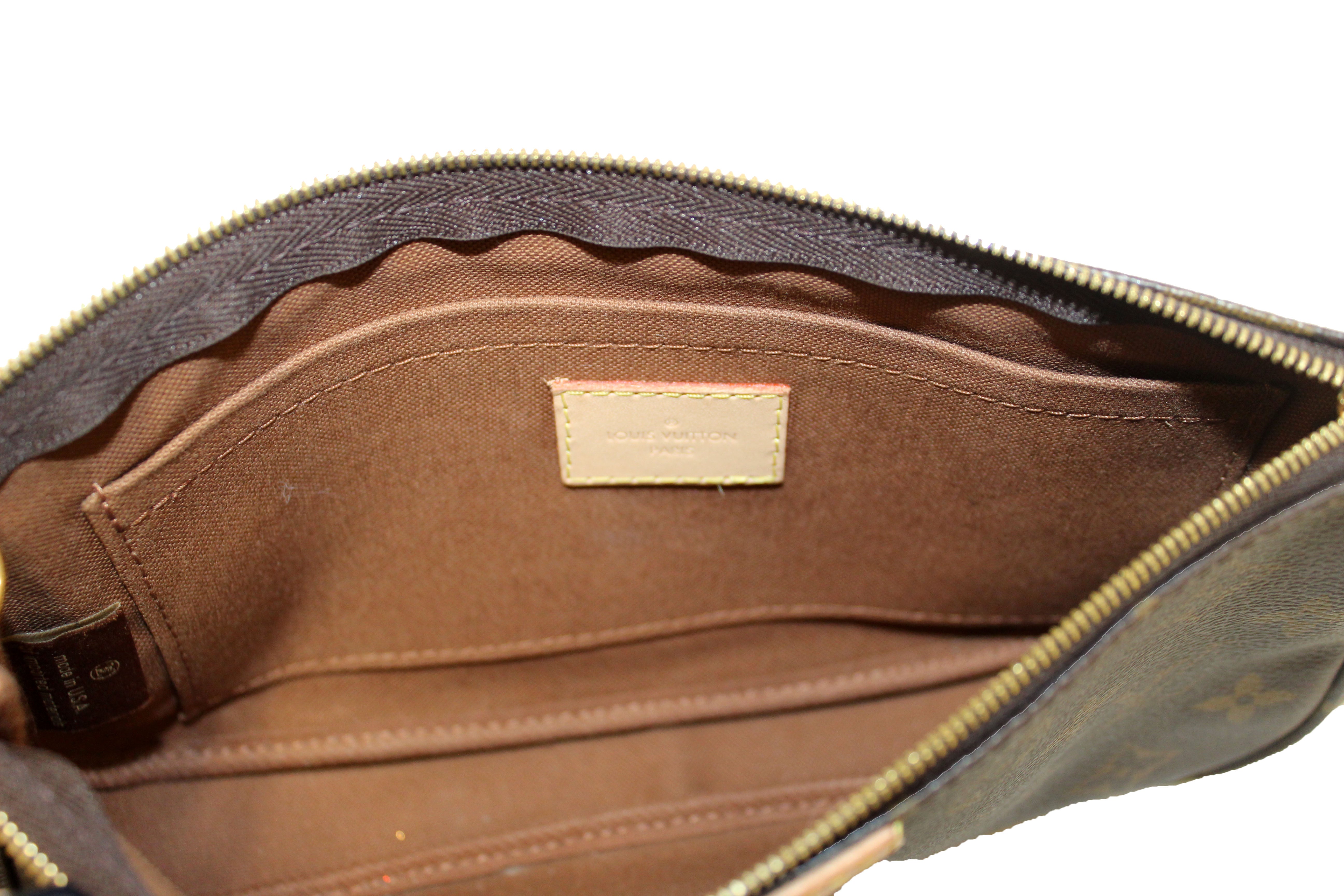 Authentic Louis Vuitton Classic Monogram Light Pink Strap Multi-Pochette Accessoires Bag