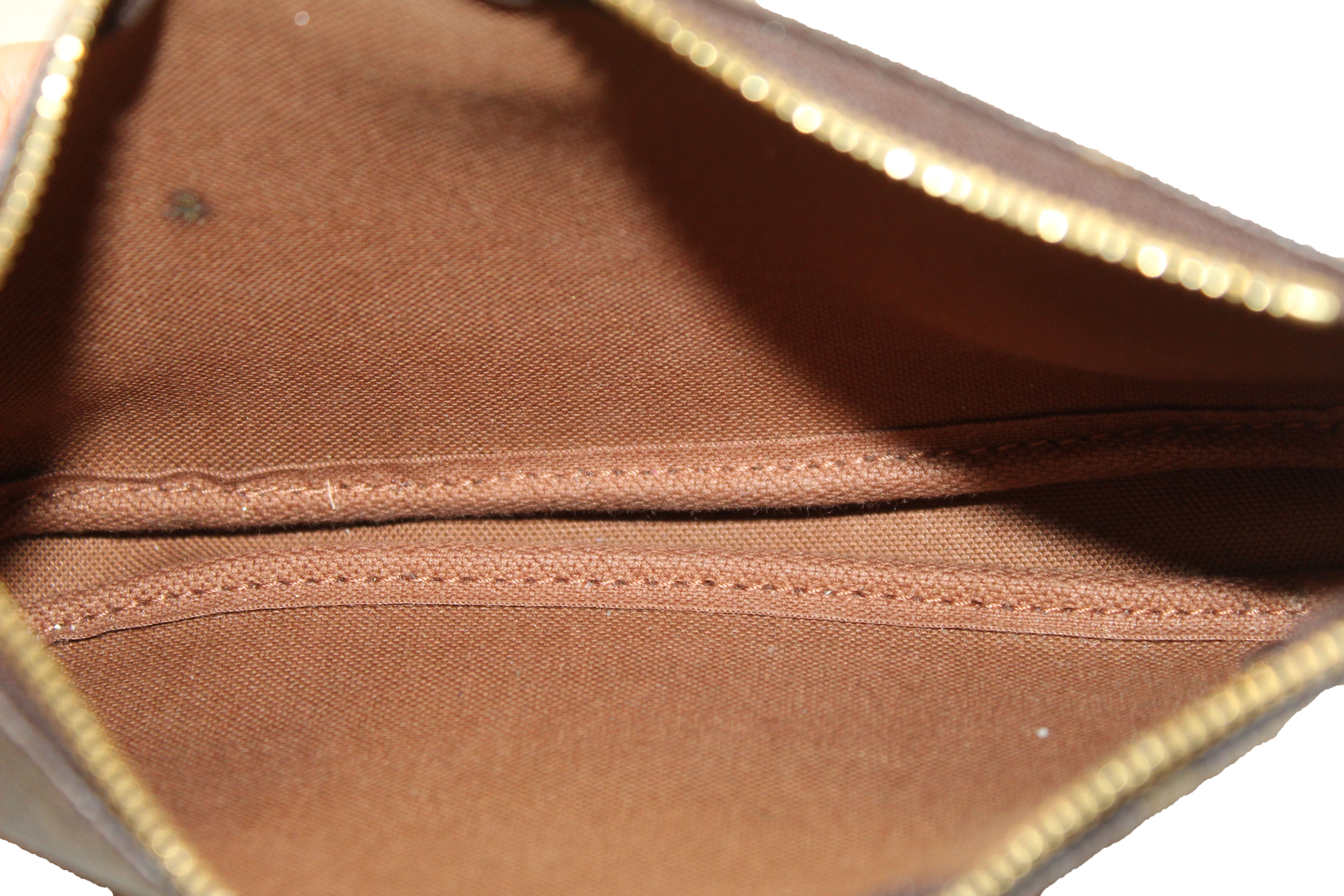 Authentic Louis Vuitton Classic Monogram Light Pink Strap Multi-Pochette Accessoires Bag