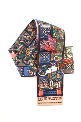 Authentic Louis Vuitton Silk LV Wonderland Bandeau