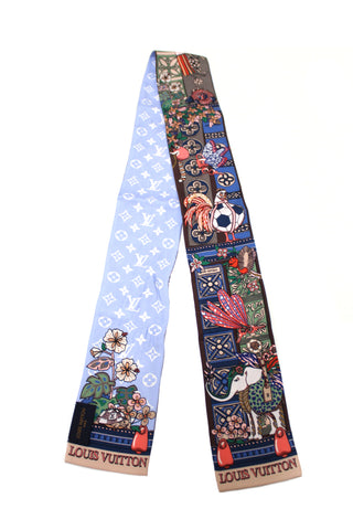 Authentic Louis Vuitton Silk LV Wonderland Bandeau