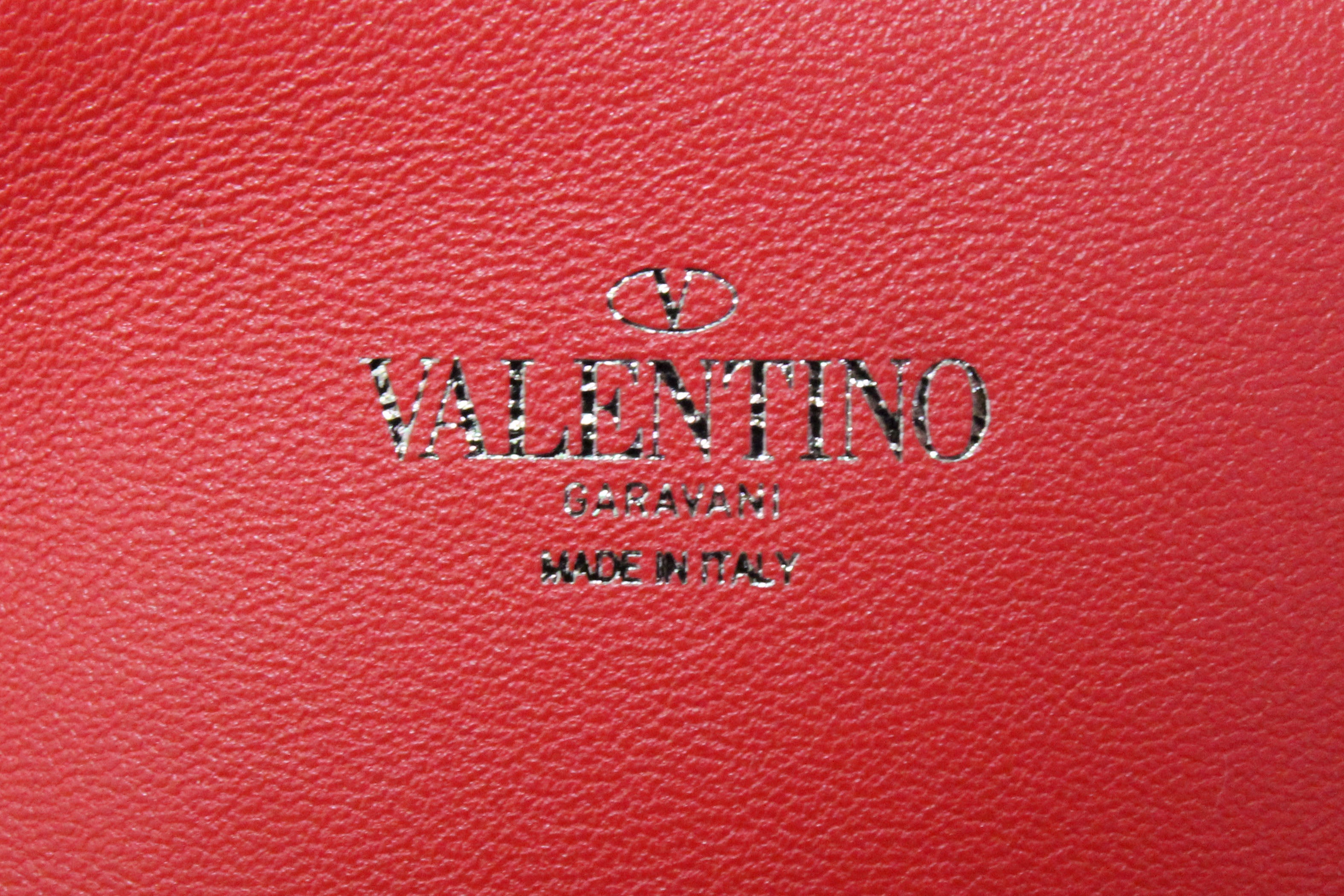NEW Authentic Valentino Garavani White Atelier Metal Stitch 01 Canvas Mini Tote Bag