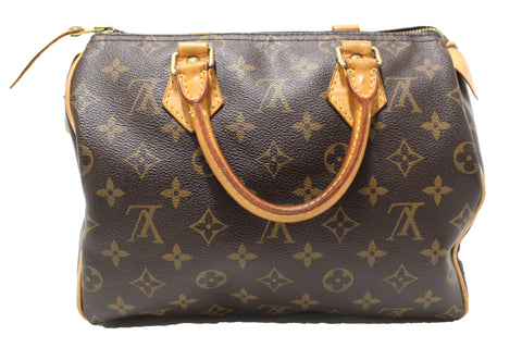Authentic Louis Vuitton Classic Monogram Speedy 25 Handbag