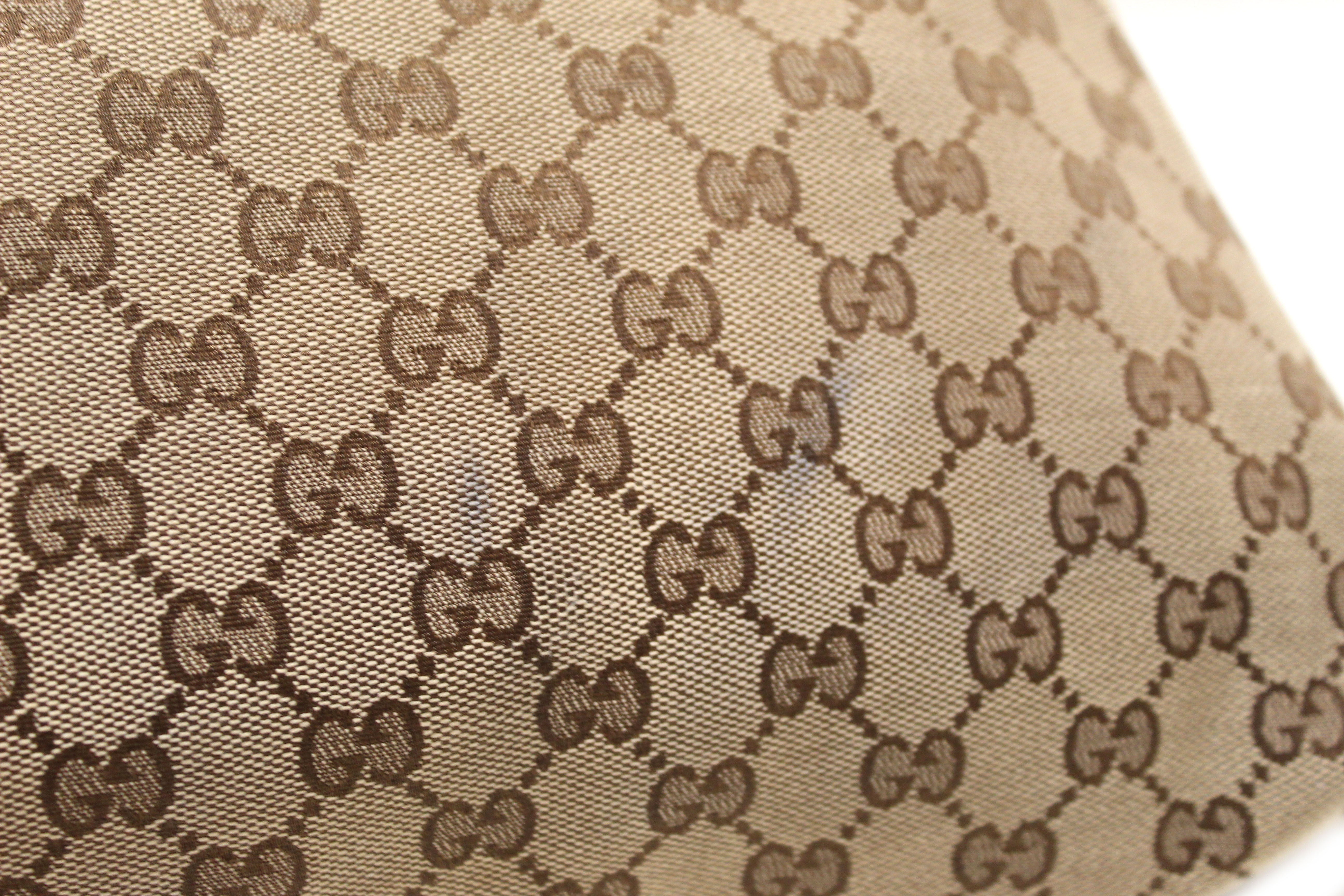 Authentic Gucci Brown GG Canvas Icon Bit Medium Hobo Shoulder Bag