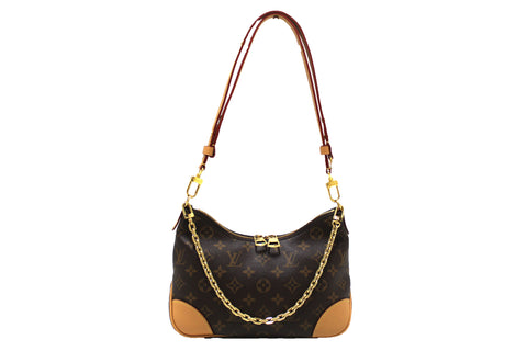 Authentic Louis Vuitton Classic Monogram Boulogne Shoulder/Crossbody Bag