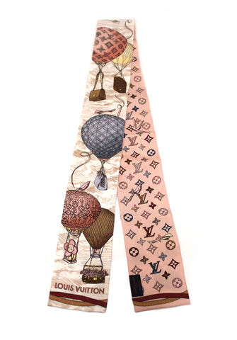 Authentic Louis Vuitton Rose Clair Pink Silk Up and Away Bandeau