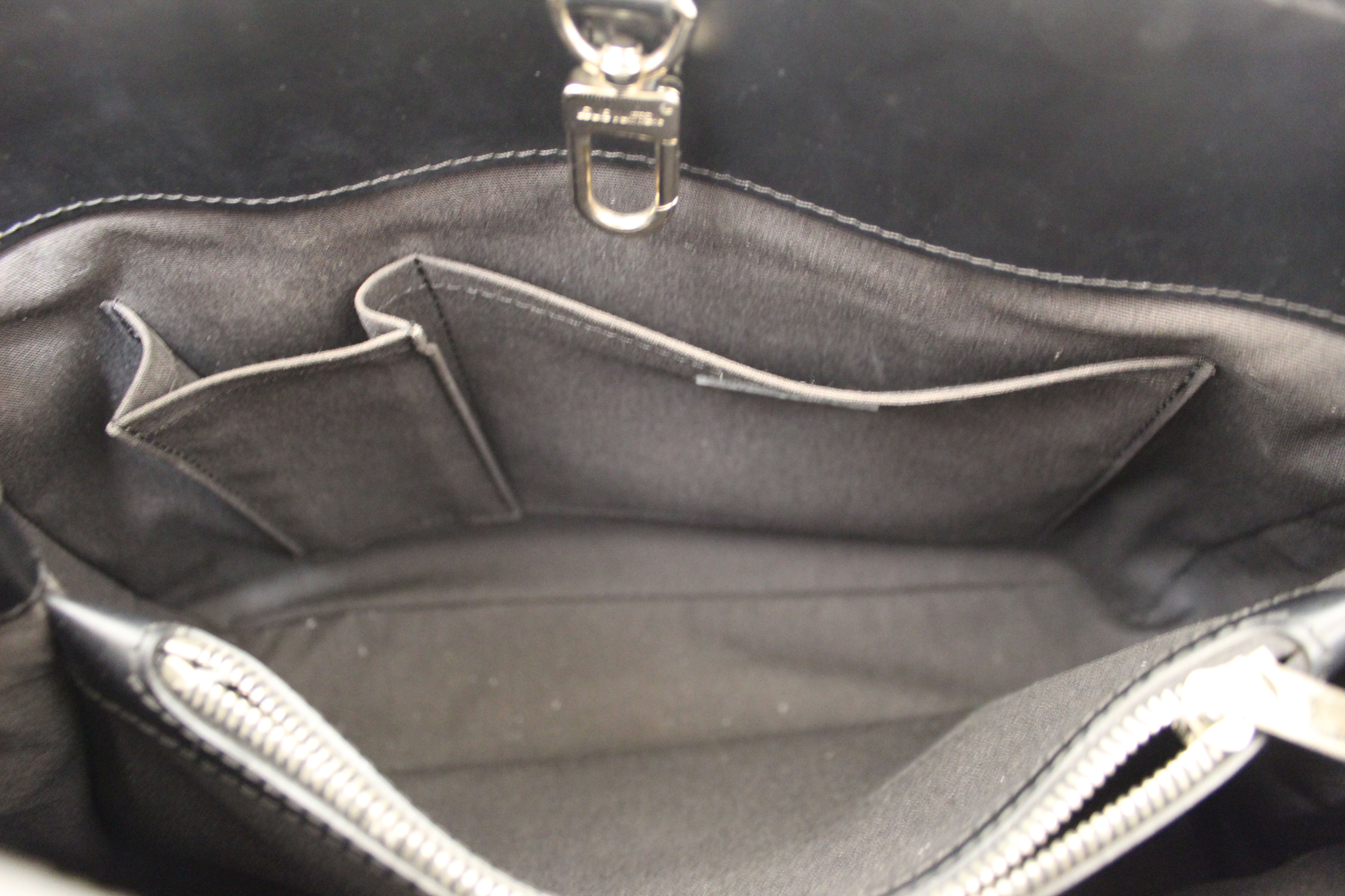 Authentic Louis Vuitton Black Epi Leather Passy PM Handbag
