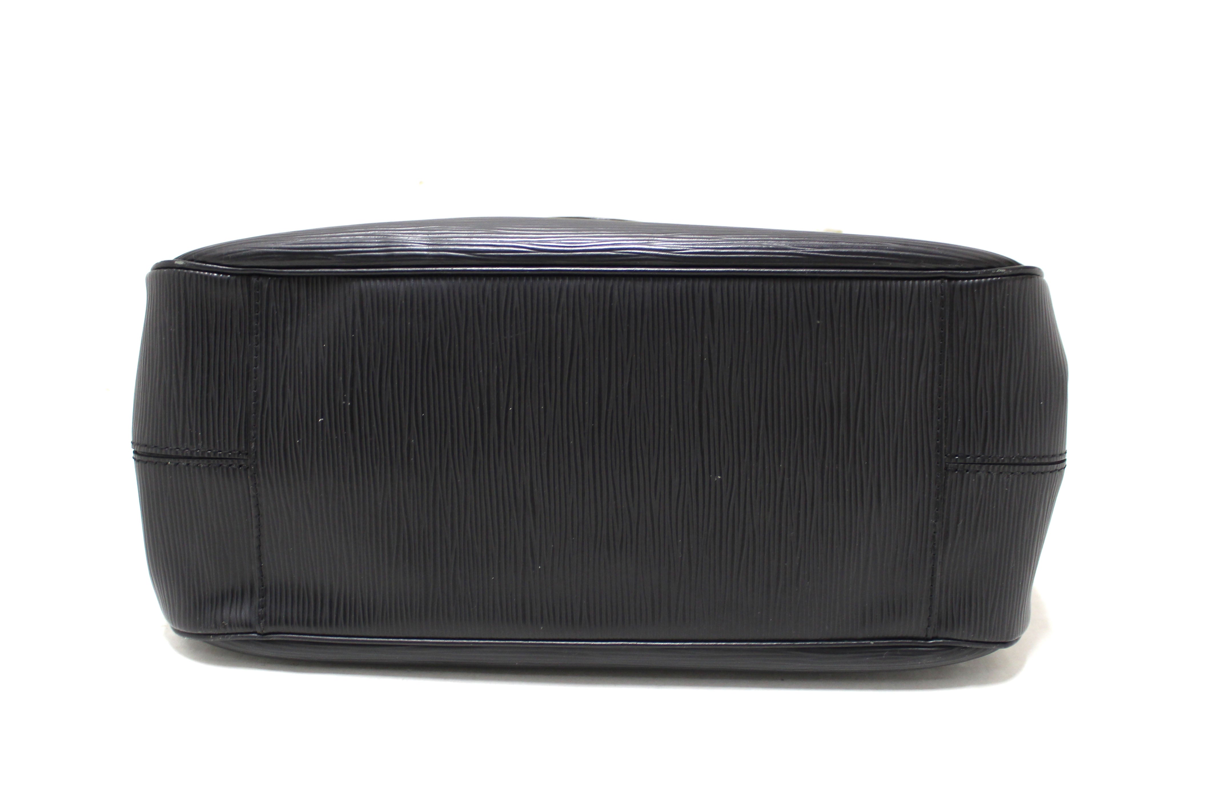 Authentic Louis Vuitton Black Epi Leather Passy PM Handbag