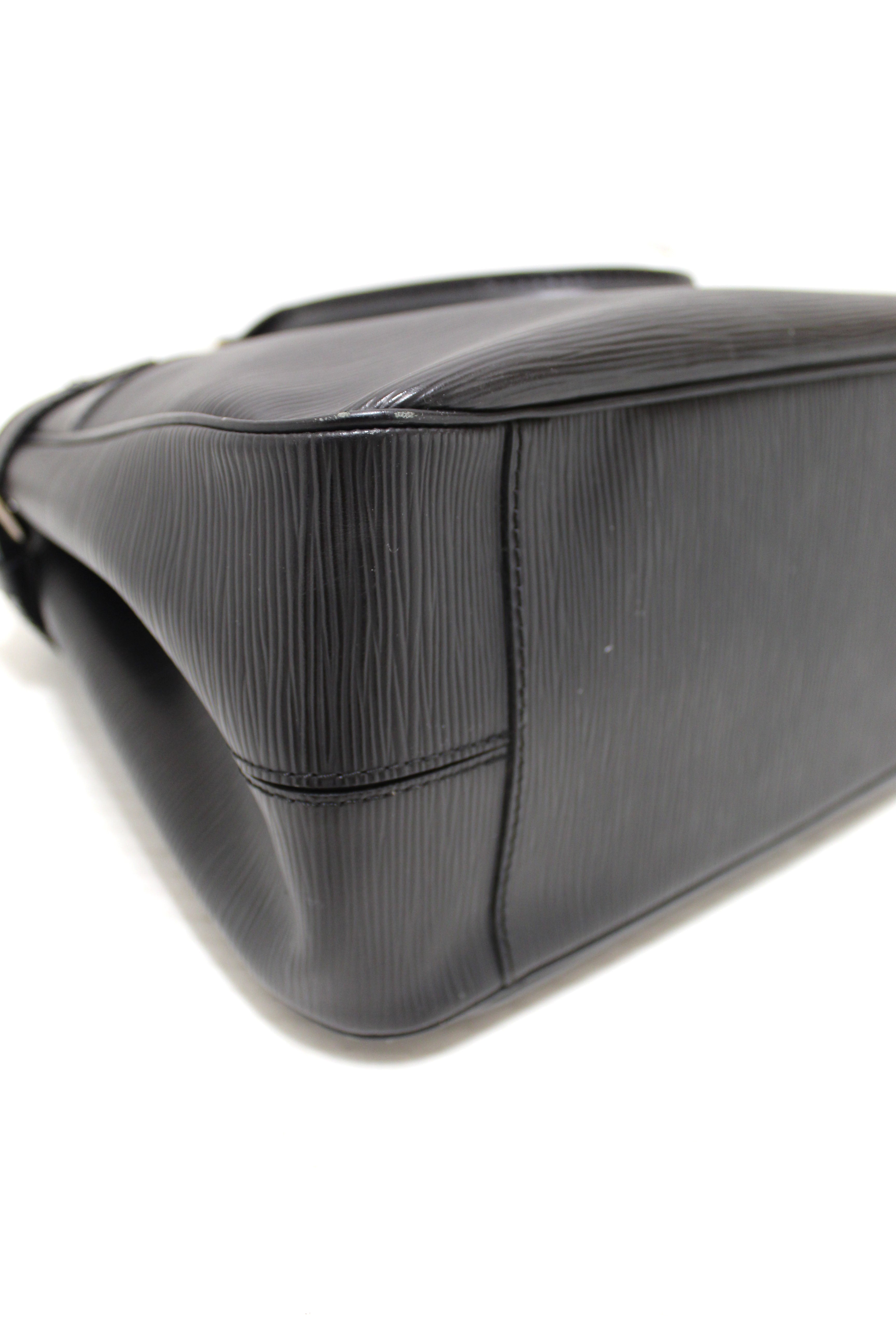 Authentic Louis Vuitton Black Epi Leather Passy PM Handbag