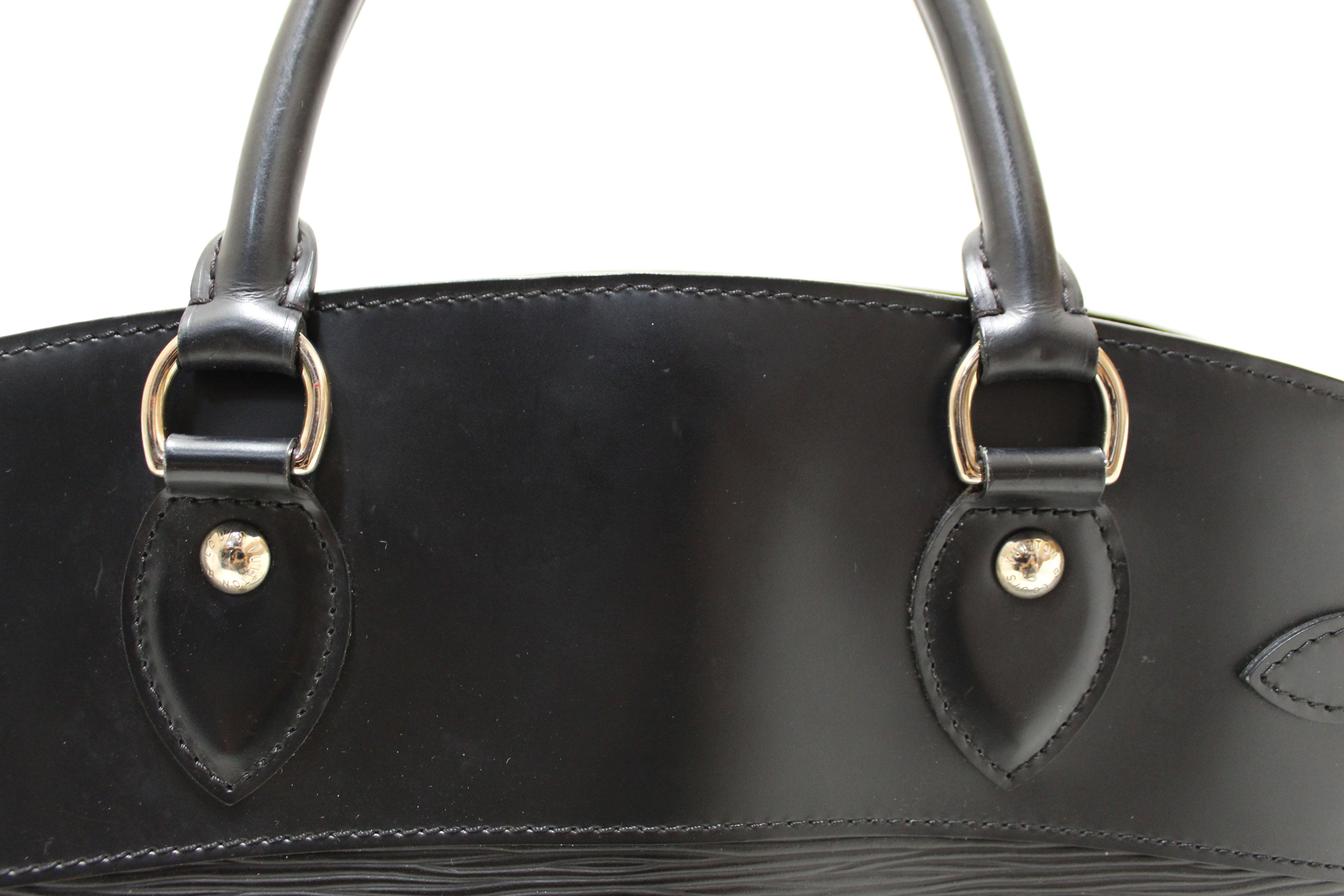 Authentic Louis Vuitton Black Epi Leather Passy PM Handbag