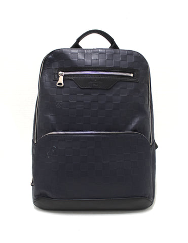 Authentic Louis Vuitton Blue Damier Infini Leather Avenue Backpack