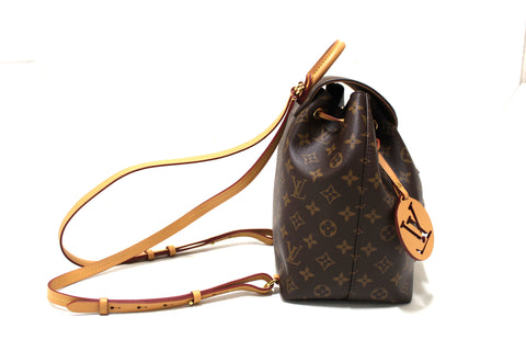 Authentic Louis Vuitton Classic Monogram Brown Montsouris PM Backpack
