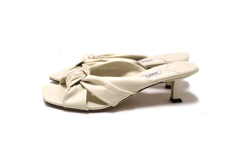 Authentic Jimmy Choo White Nappa Leather Avenue 50 Size 39
